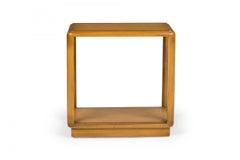 Edward Wormley for Dunbar Blond Wooden Open Frame End / Side Table