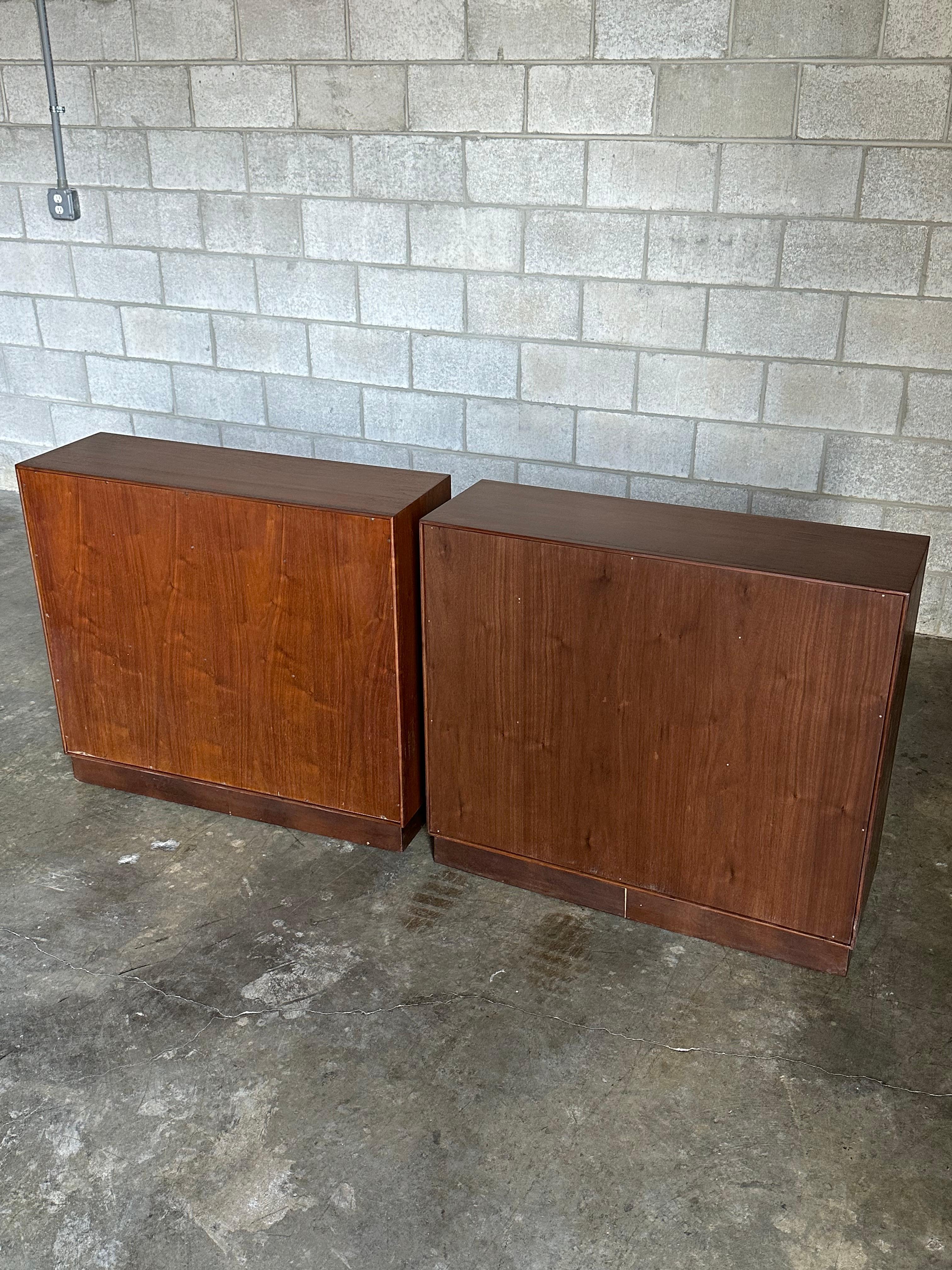Edward Wormley for Dunbar Bookcases With Floating Drawers- a Pair For Sale 3