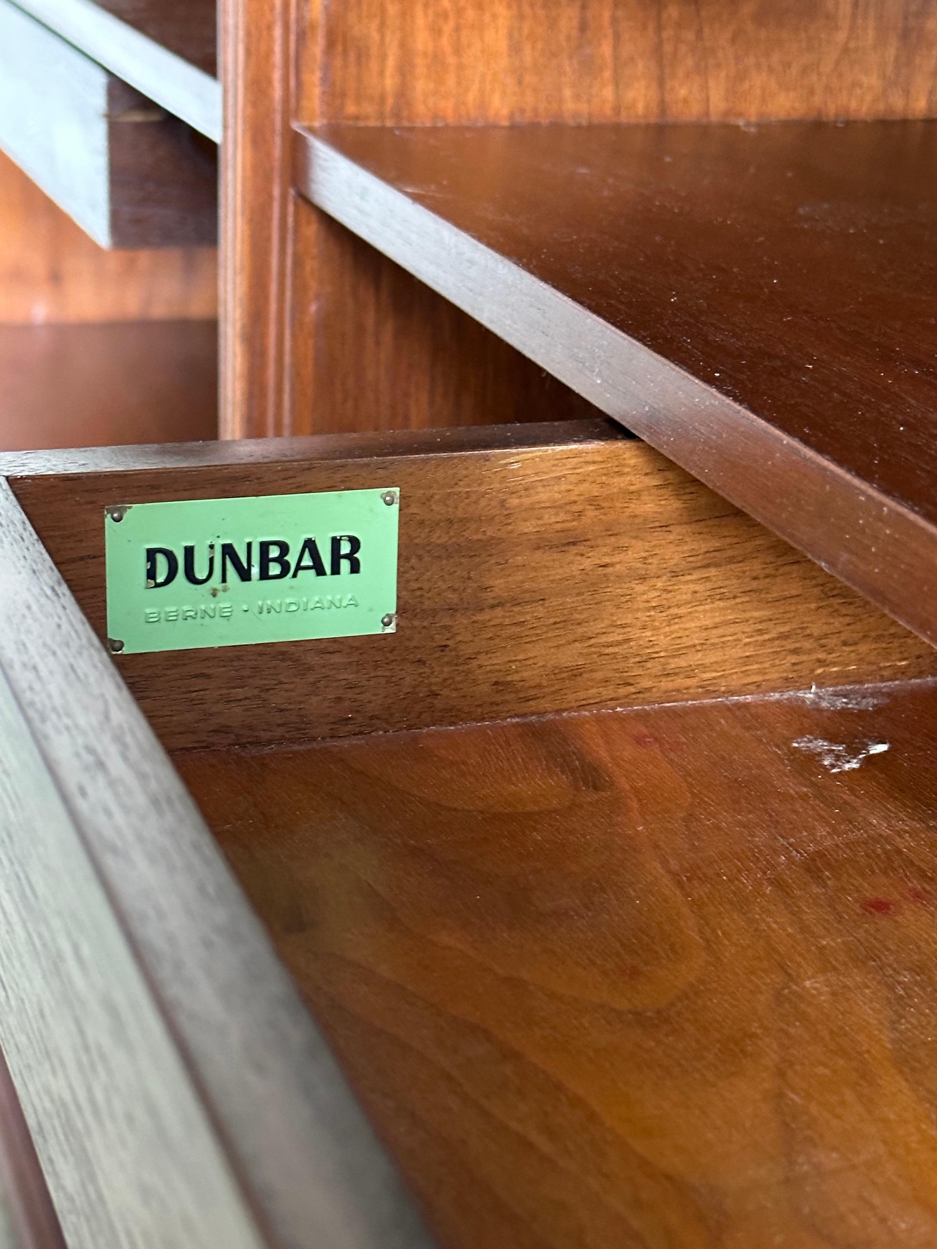 Edward Wormley for Dunbar Bookcases With Floating Drawers- a Pair For Sale 9