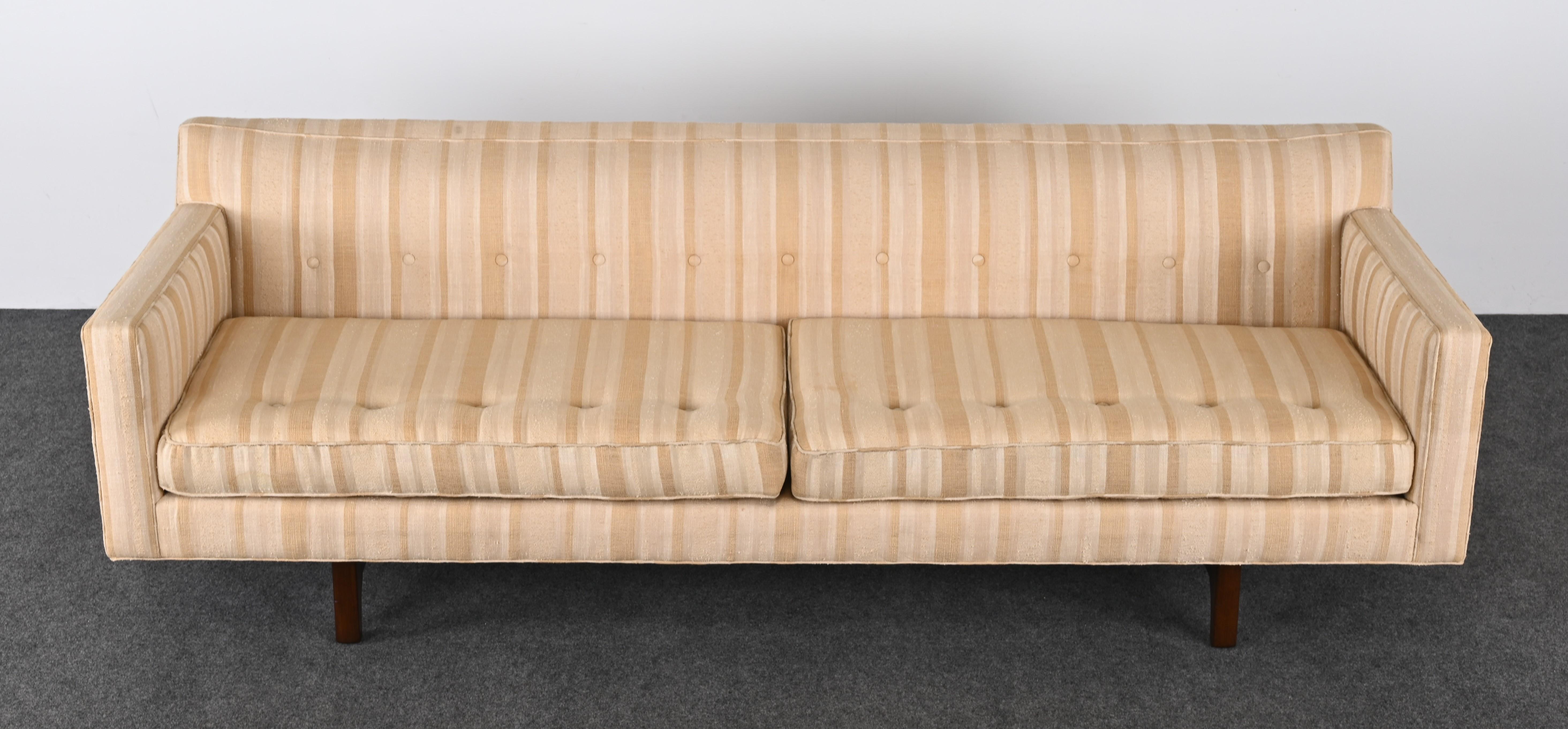 Edward Wormley for Dunbar Bracket Back Sofa, 1950s For Sale 1