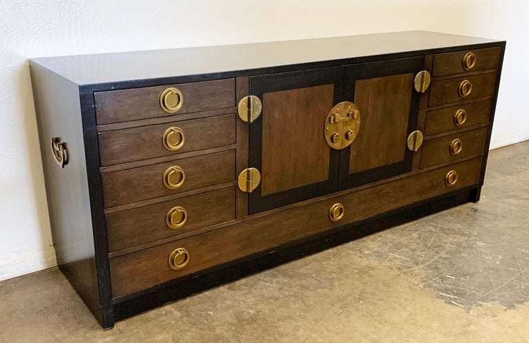 Mid-20th Century Edward Wormley for Dunbar Cabinet / Credenza in Mahogany and Walnut For Sale