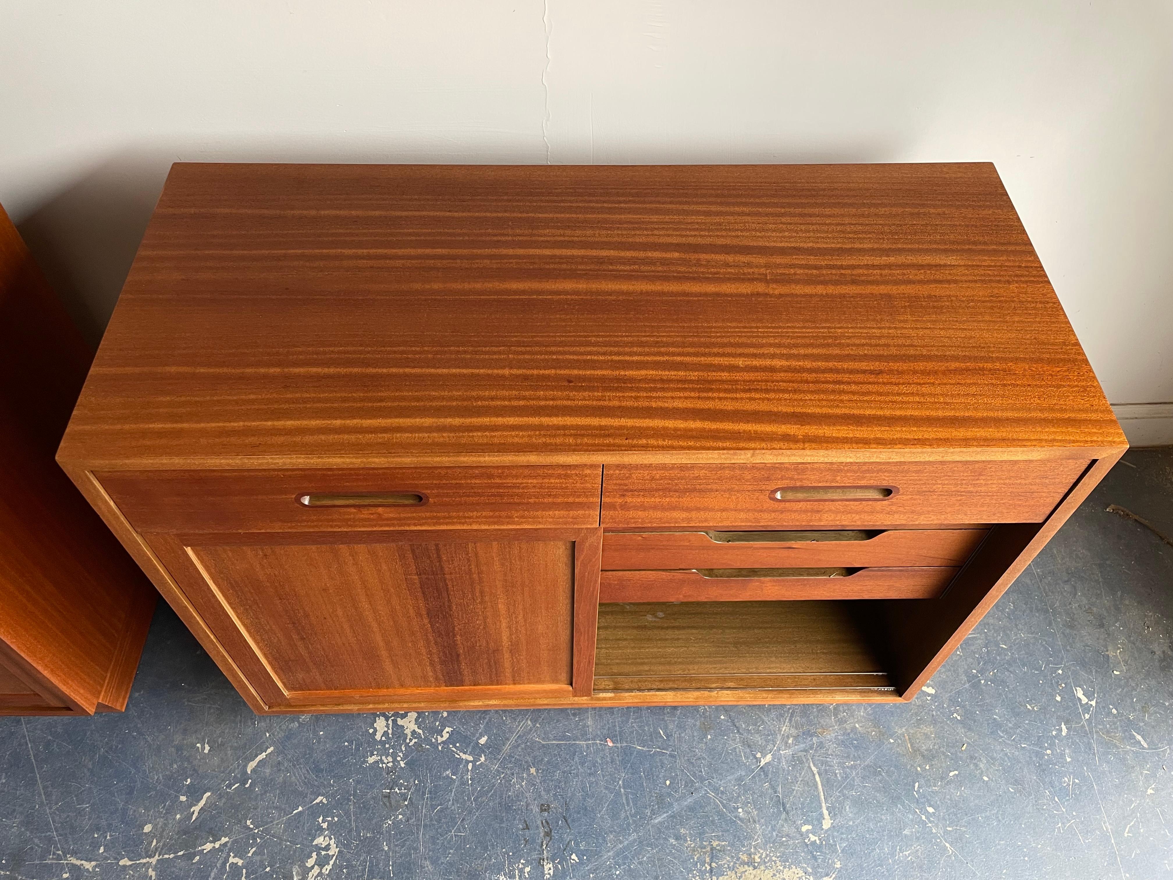 Mid-20th Century Edward Wormley for Dunbar Cabinets/Credenzas, a Pair