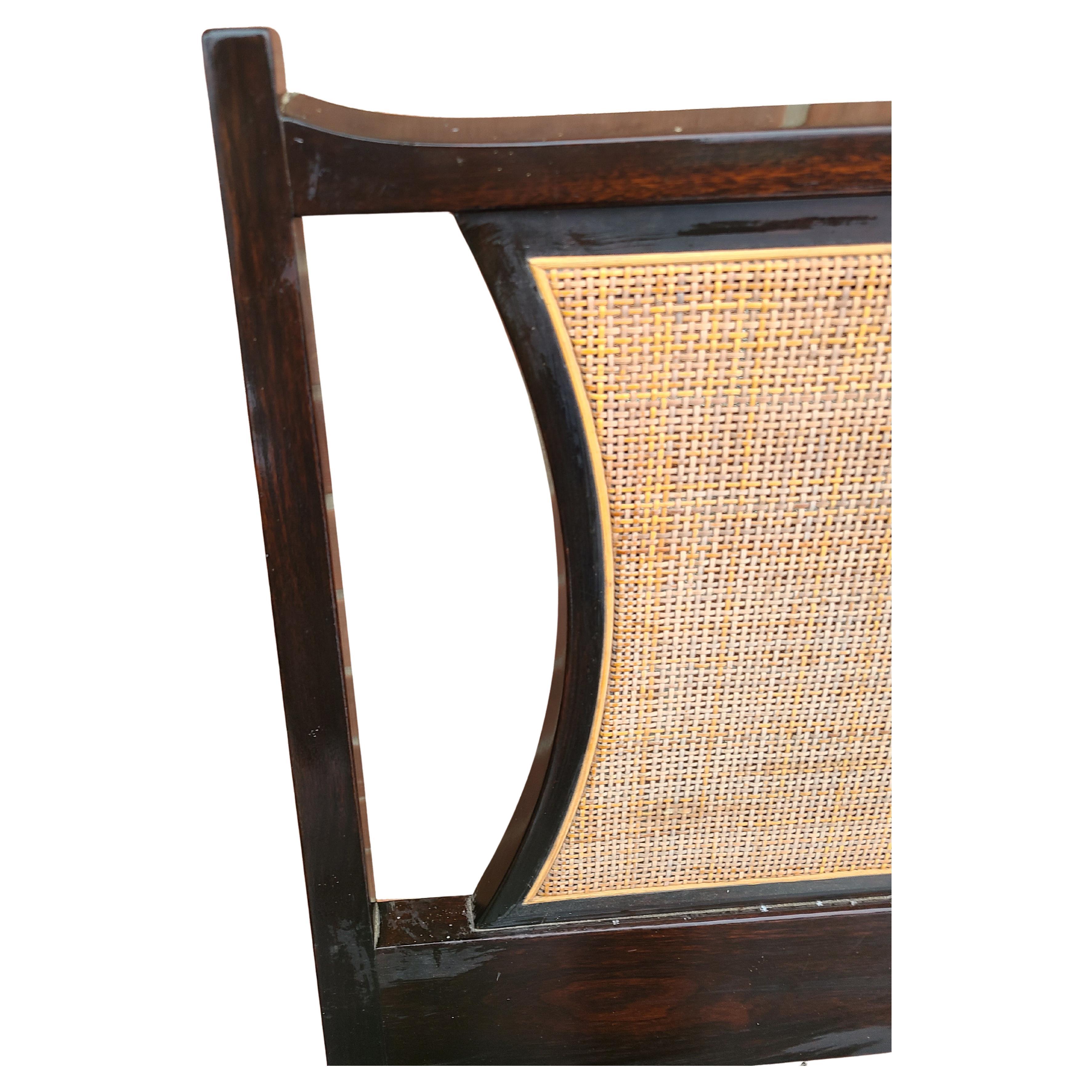 Please feel free to reach out for efficient shipping to your zip.

Cane Headboad designed by Edward Wormley for Dunbar.
Full Size.