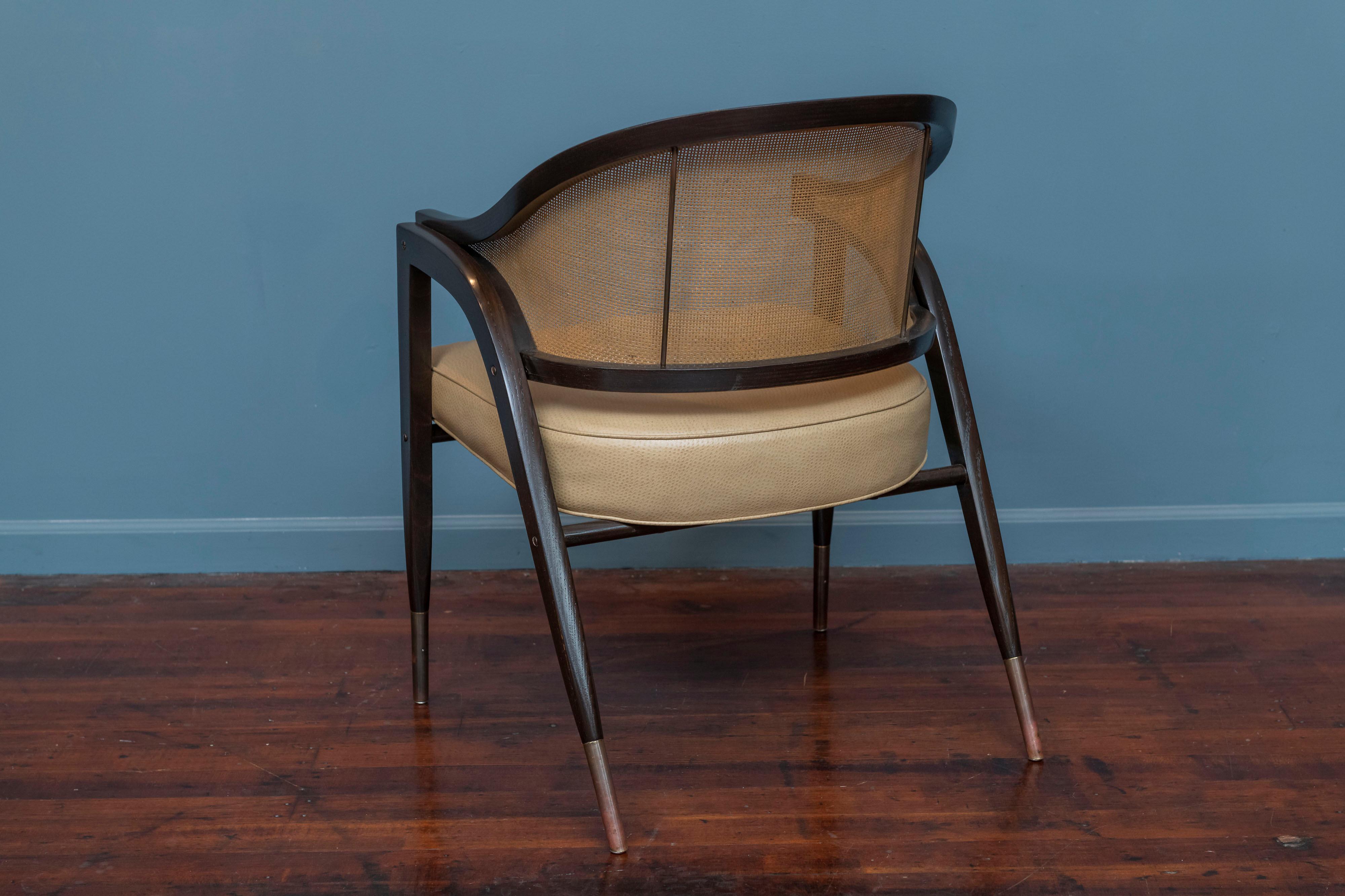 Edward Wormley for Dunbar Captain's Chair Model 5480 In Good Condition In San Francisco, CA