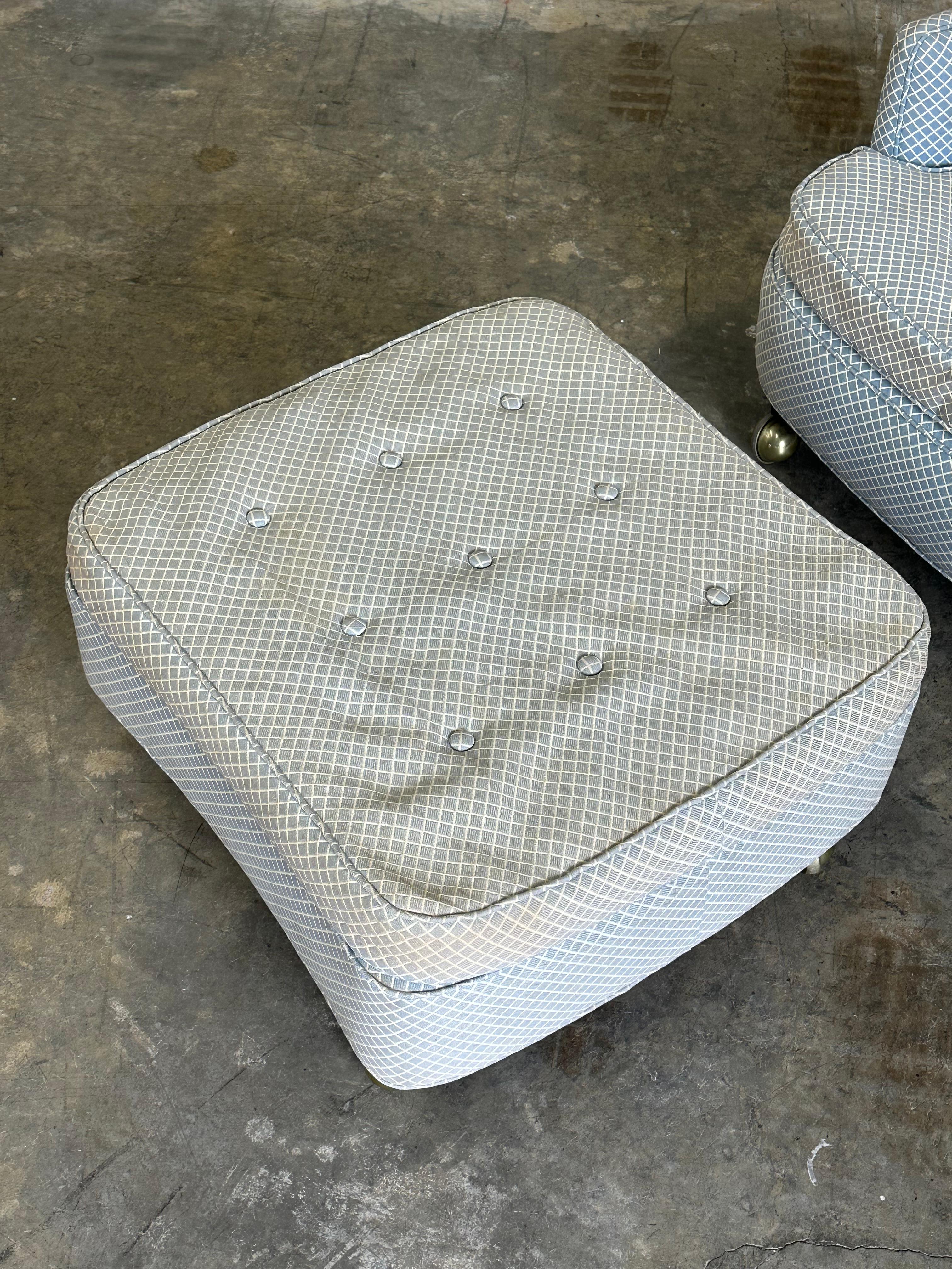 Edward Wormley for Dunbar Club Chair and Ottoman im Zustand „Gut“ im Angebot in St.Petersburg, FL