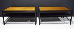 Edward Wormley for Dunbar Cocktail Table with Brass Stretcher, 1950s