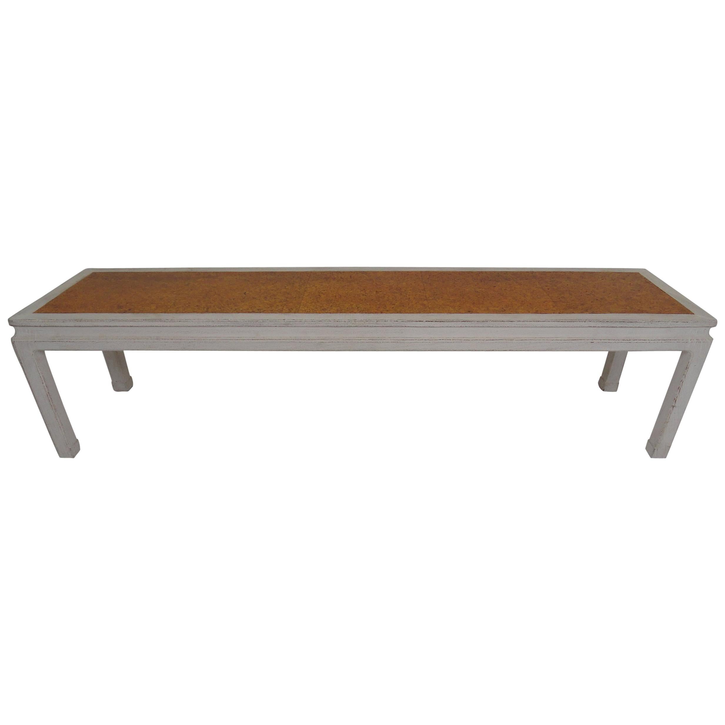 Edward Wormley for Dunbar Coffee Table with Inset Cork Top For Sale