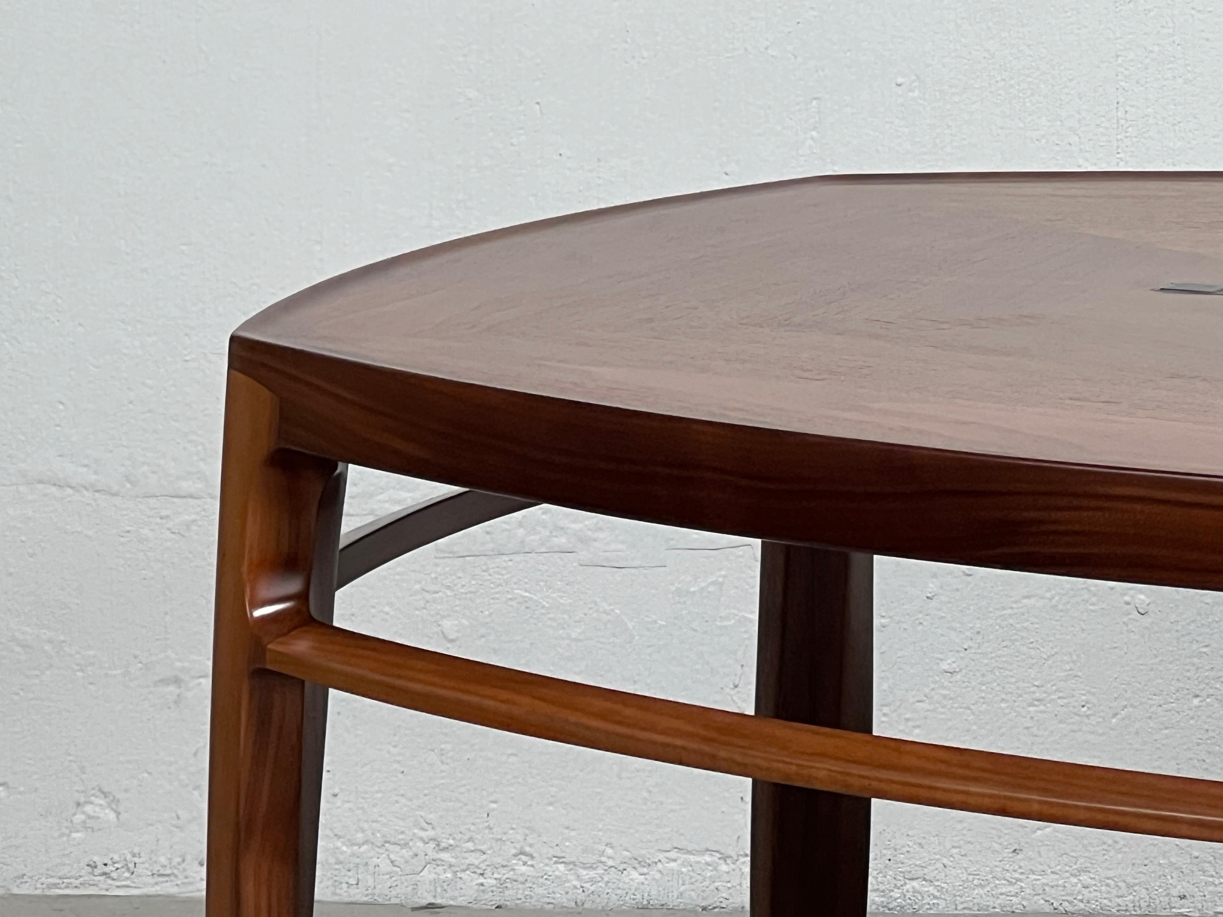 Mid-20th Century Edward Wormley for Dunbar Coffee Table with Tiffany Glass Tiles