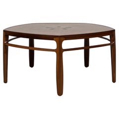 Edward Wormley for Dunbar Coffee Table with Tiffany Glass Tiles