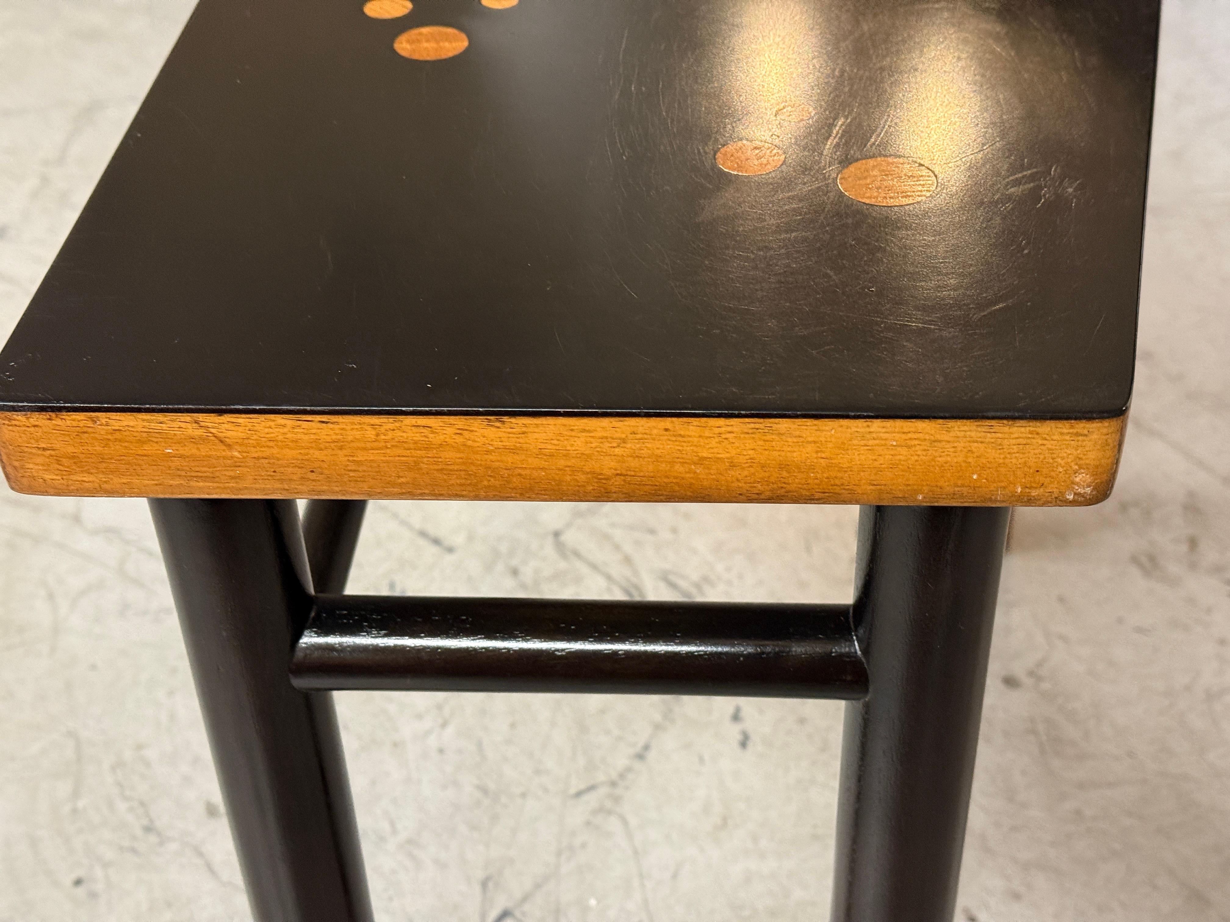 Edward Wormley for Dunbar Custom Rare Asymmetric Constellation Inlaid Table 60’s For Sale 2