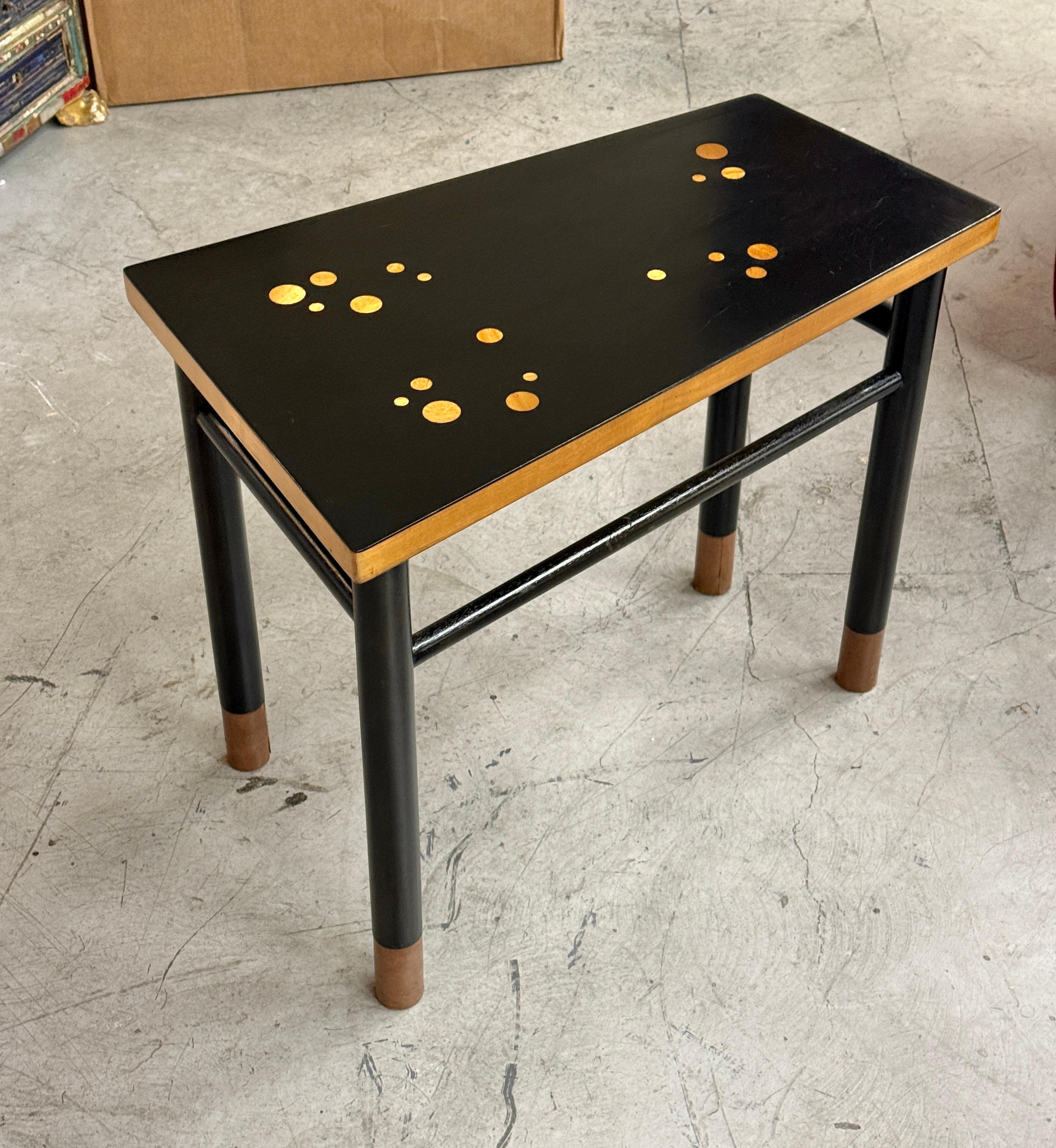 Mid-Century Modern Edward Wormley for Dunbar Custom Rare Asymmetric Constellation Inlaid Table 60’s For Sale