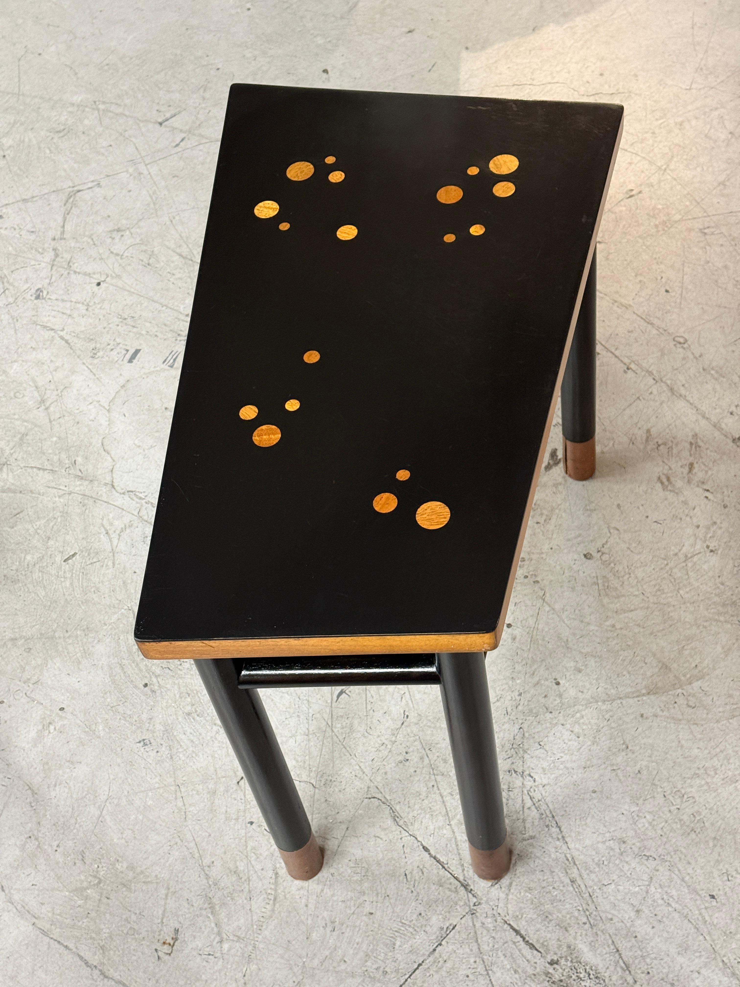 Hand-Crafted Edward Wormley for Dunbar Custom Rare Asymmetric Constellation Inlaid Table 60’s For Sale
