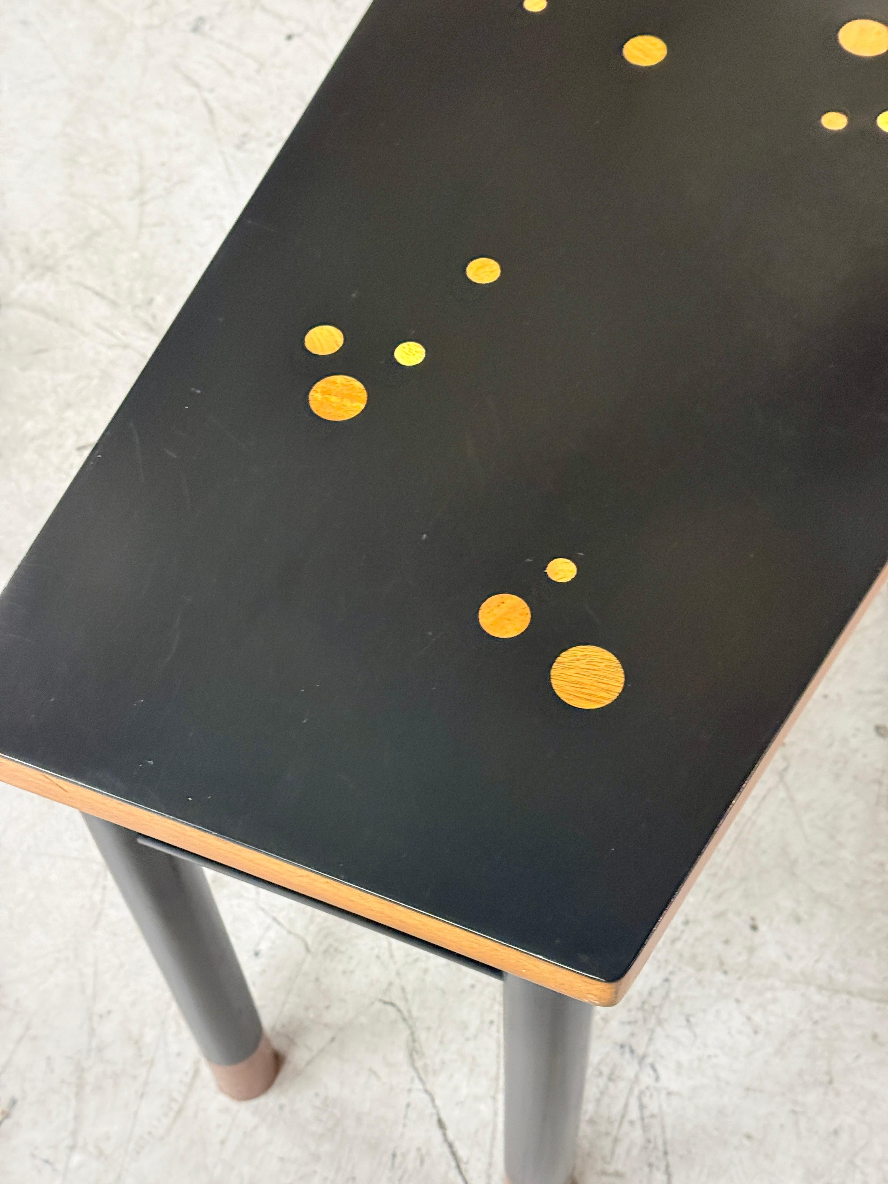 Edward Wormley for Dunbar Custom Rare Asymmetric Constellation Inlaid Table 60’s In Good Condition For Sale In Palm Springs, CA