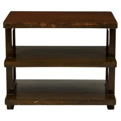 Edward Wormley per Dunbar Tavolino a tre livelli in legno con finitura scura