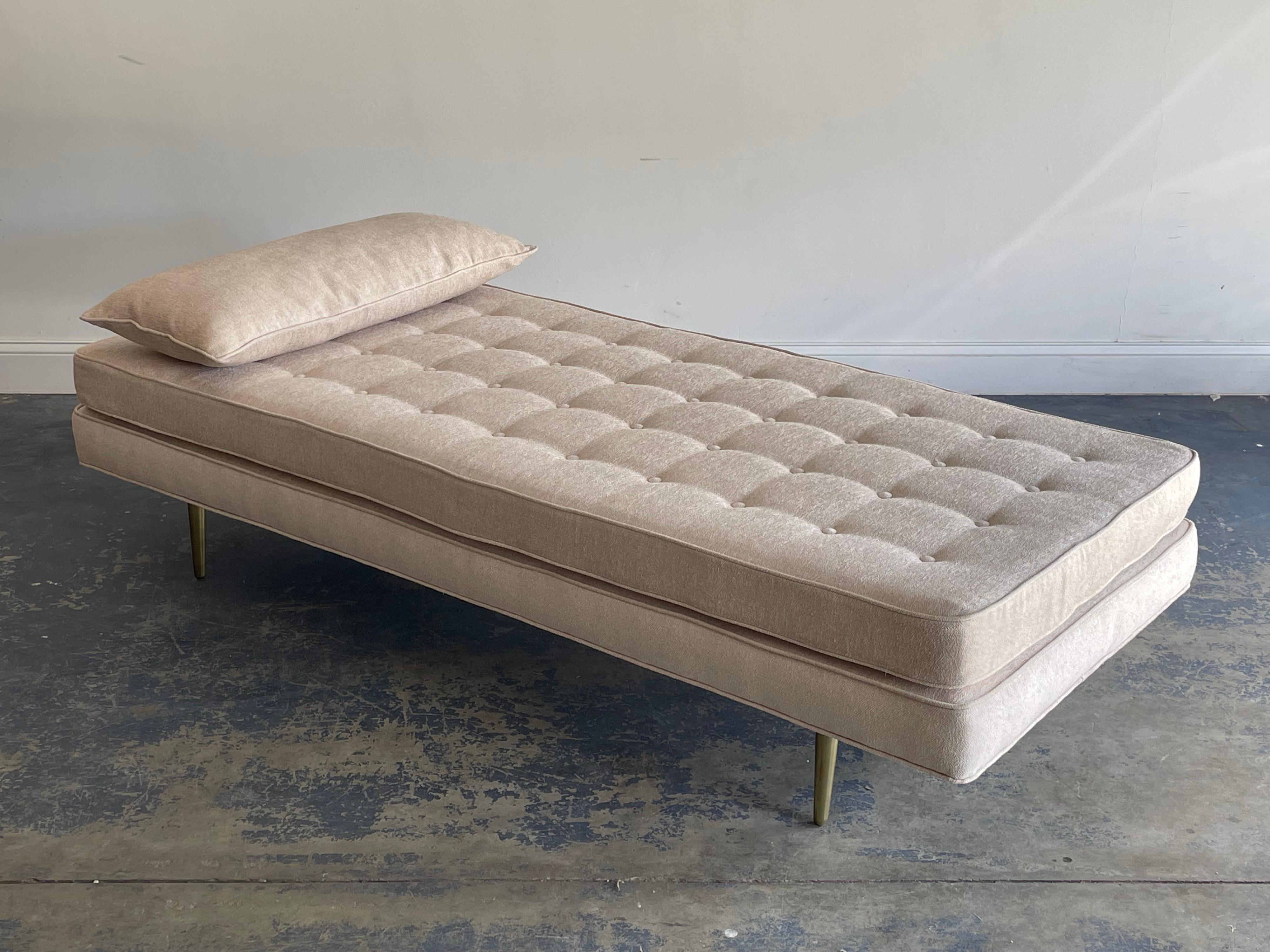 Brass Edward Wormley for Dunbar Daybed/ Chaise