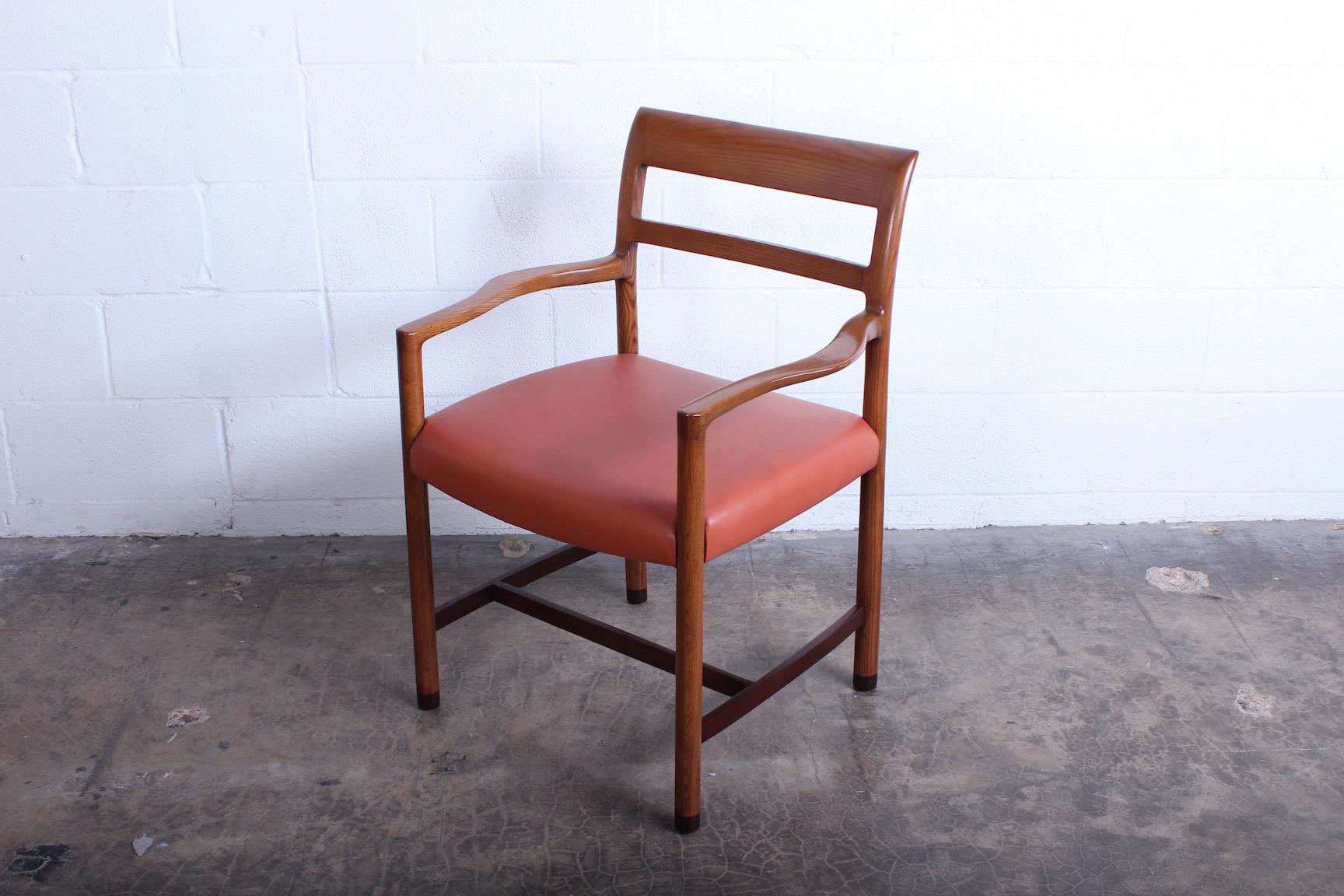 Edward Wormley for Dunbar Desk / Armchair In Good Condition In Dallas, TX