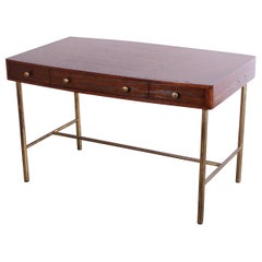 Edward Wormley for Dunbar Desk with Brass Base
