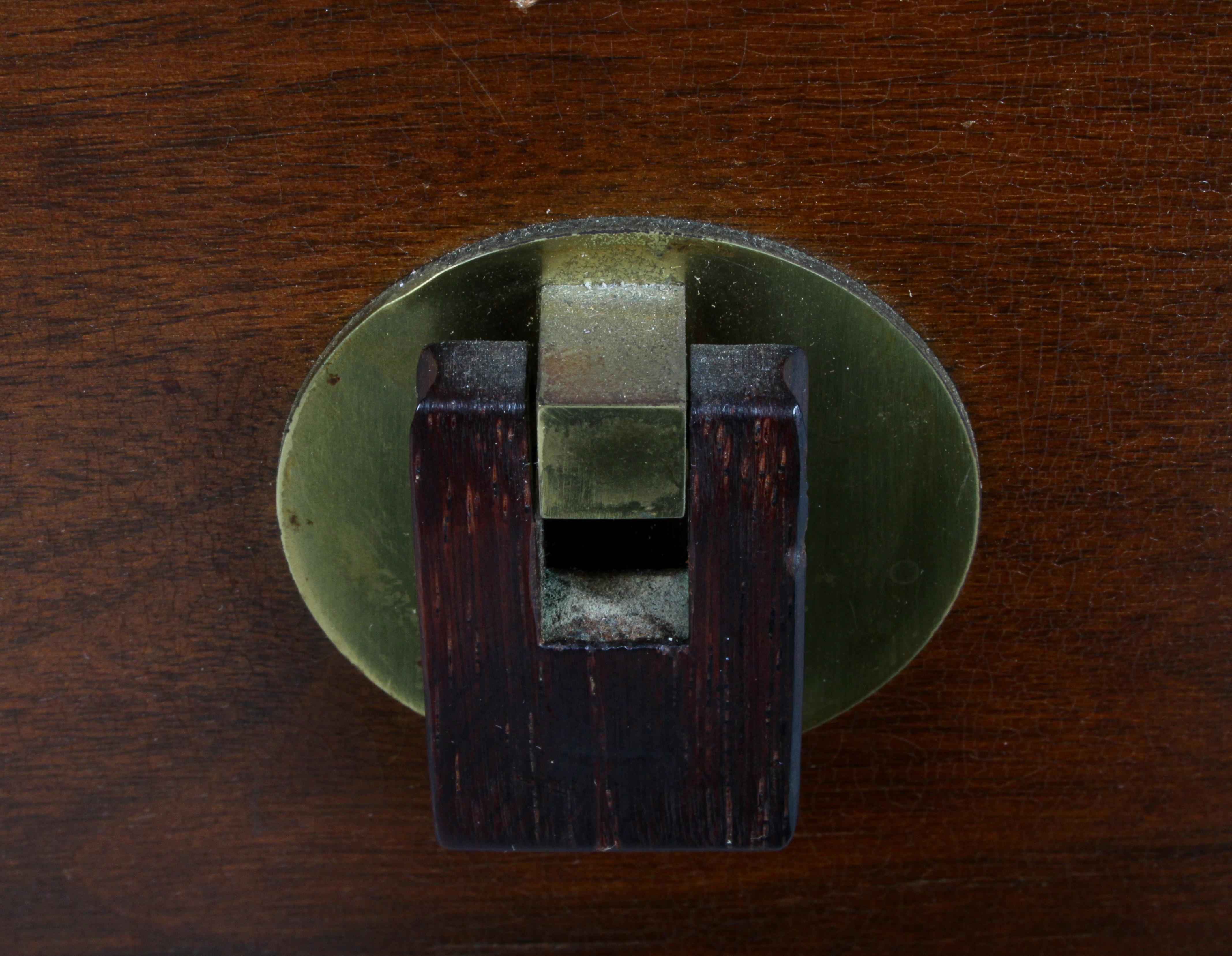 Mid-20th Century Edward Wormley for Dunbar Desk with Drop Leaves and File Cabinet in Dark Finish For Sale