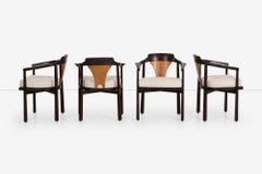 Edward Wormley for Dunbar Dining Chairs , 1965 Model 935 "Horseshoe Chairs"