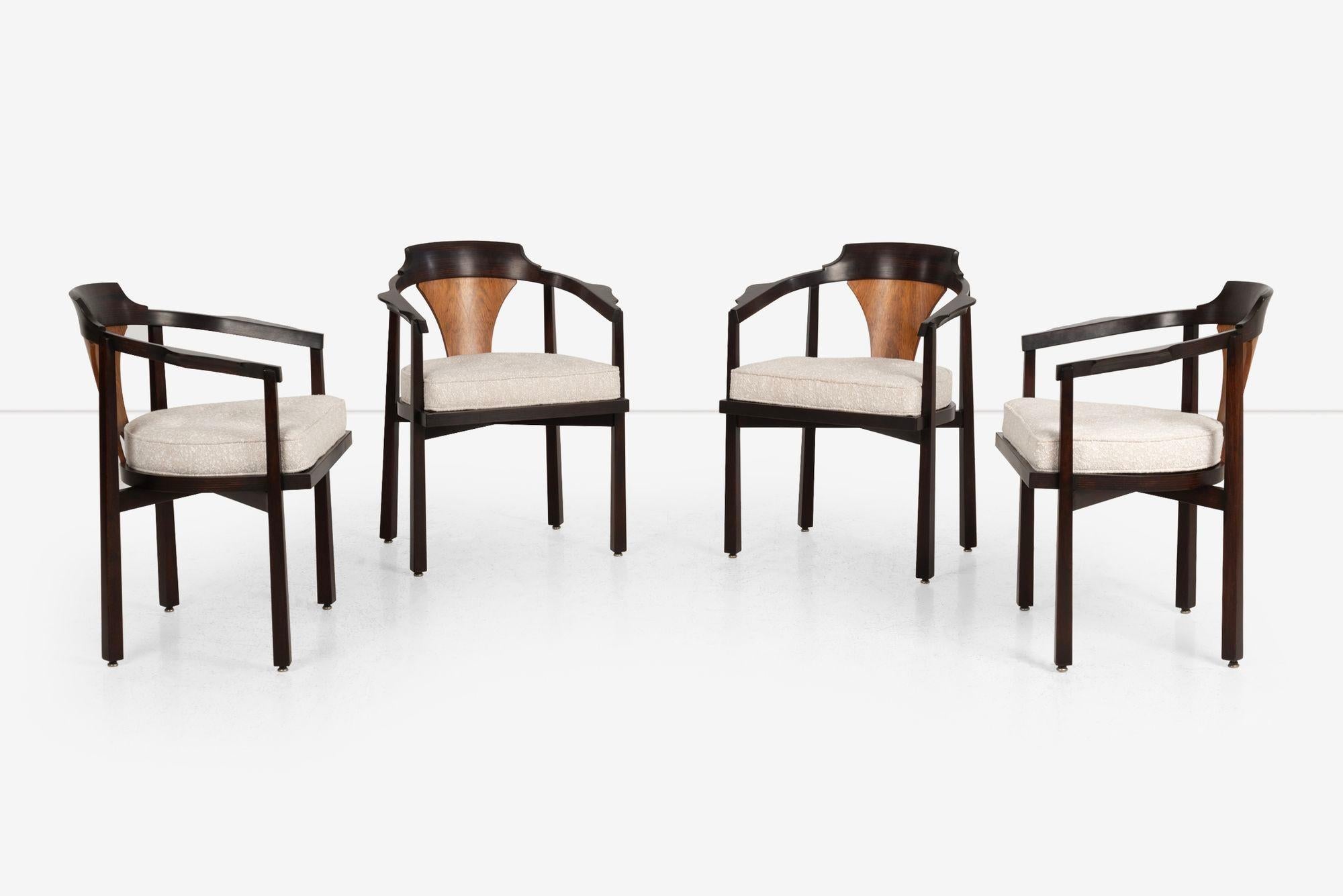 Edward Wormley für Dunbar Esszimmerstühle , 1965 Modell 935 „Horseshoe-Stühle“ (amerikanisch) im Angebot