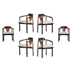 Edward Wormley for Dunbar Dining Chairs , 1965 Model 935 "Horseshoe Chairs"