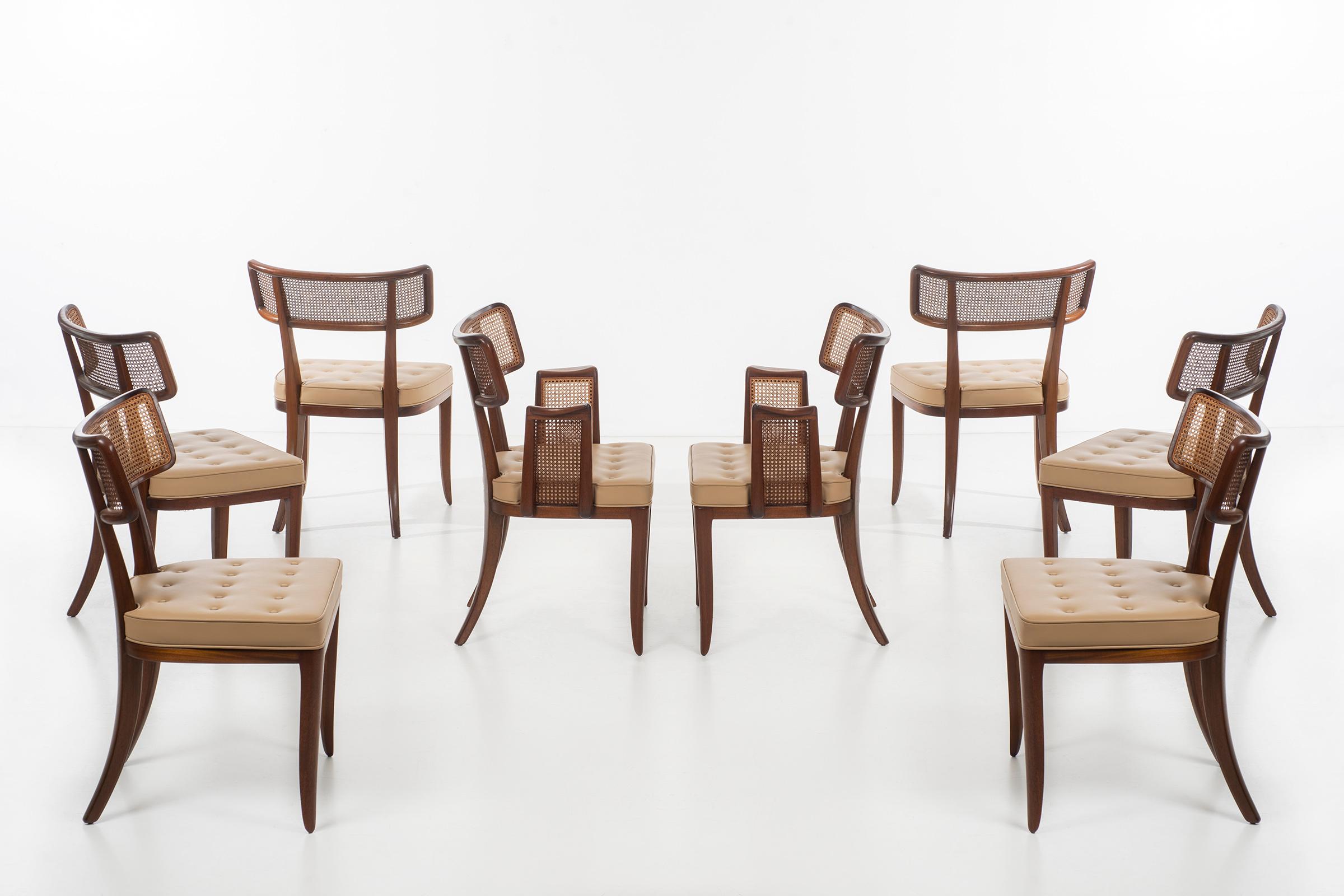 American Edward Wormley for Dunbar Dining Chairs, Set of 10