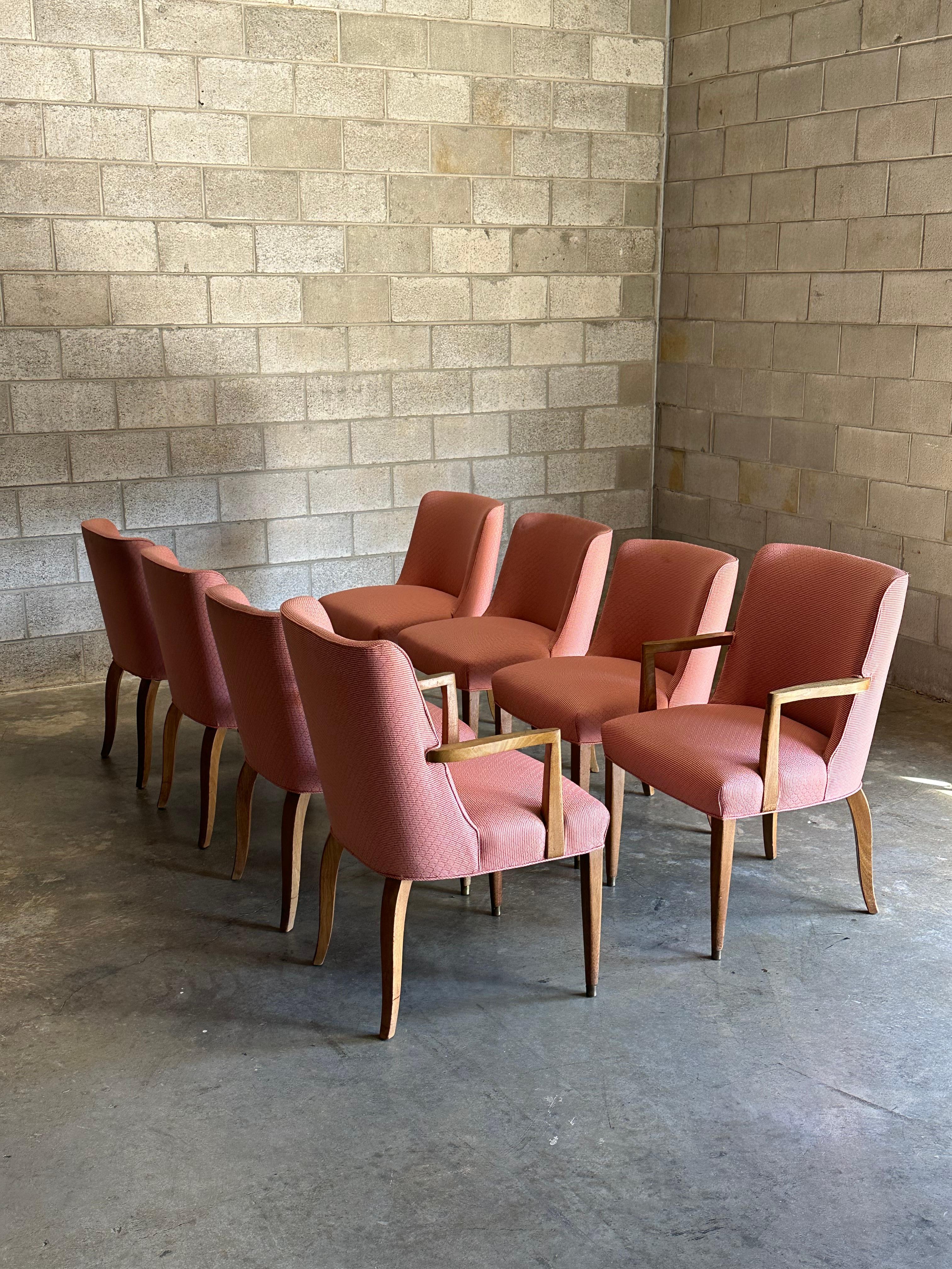 Mid-Century Modern Edward Wormley for Dunbar Dining Chairs, Set of 8 For Sale