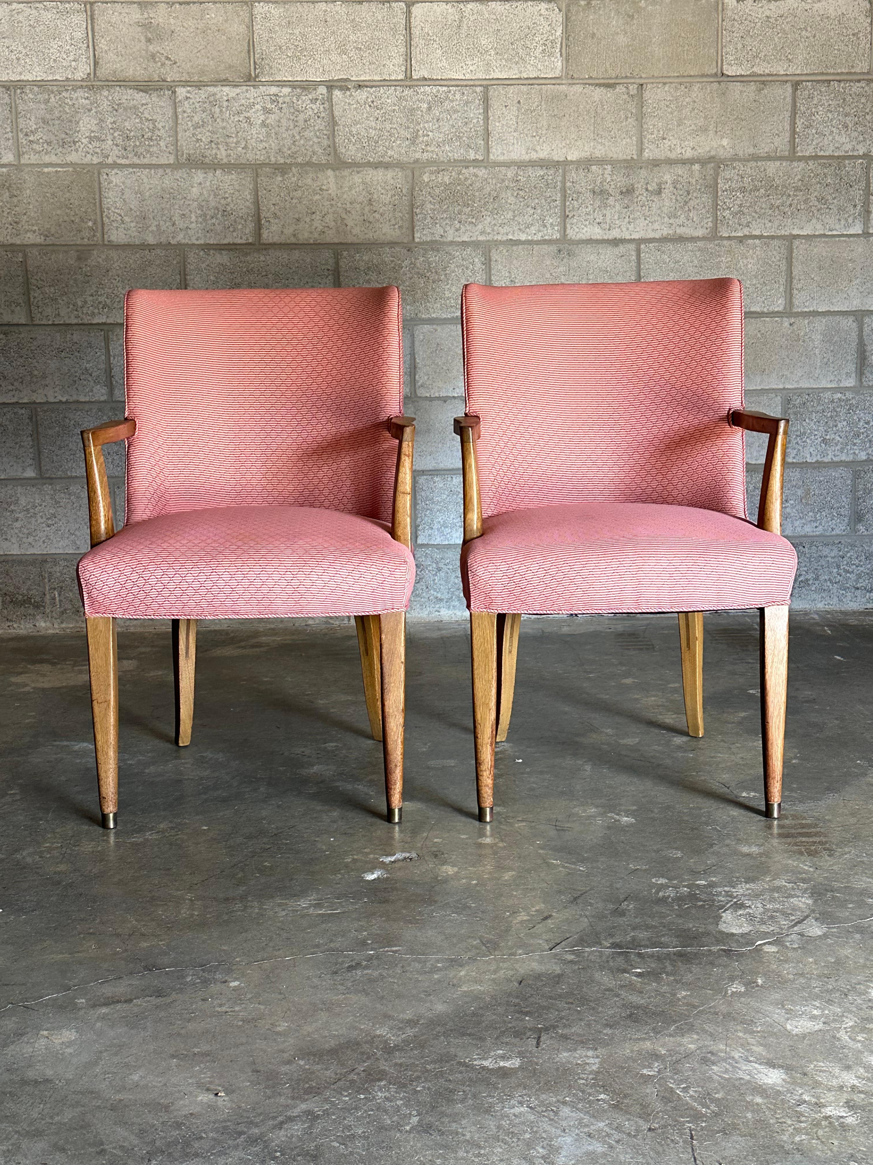 Edward Wormley for Dunbar Dining Chairs, Set of 8 In Good Condition For Sale In St.Petersburg, FL