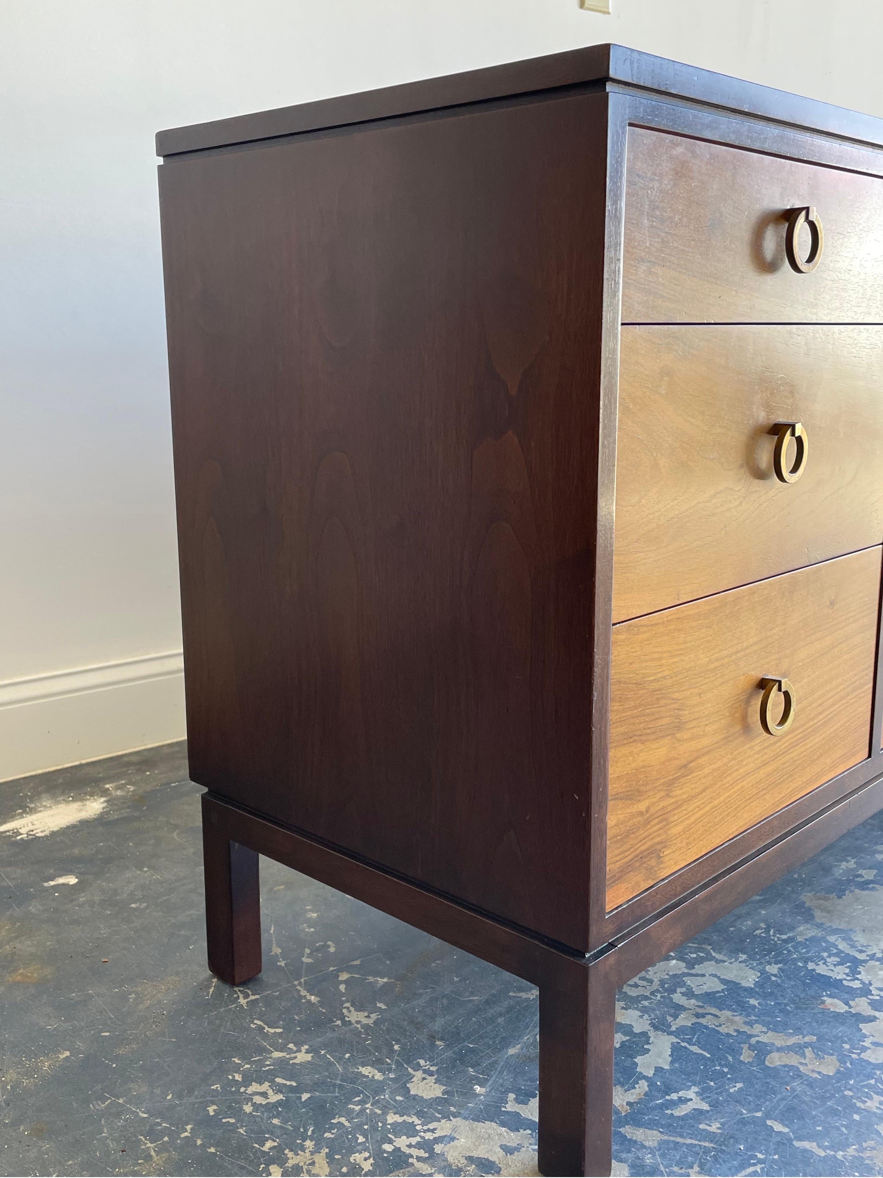 Edward Wormley for Dunbar Dresser/ Sideboard with Brass Pulls 3