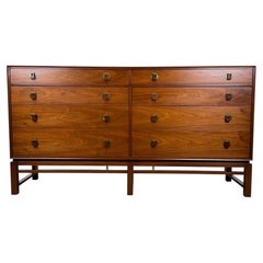 Edward W'mley per Dunbar: credenza con maniglie in palissandro