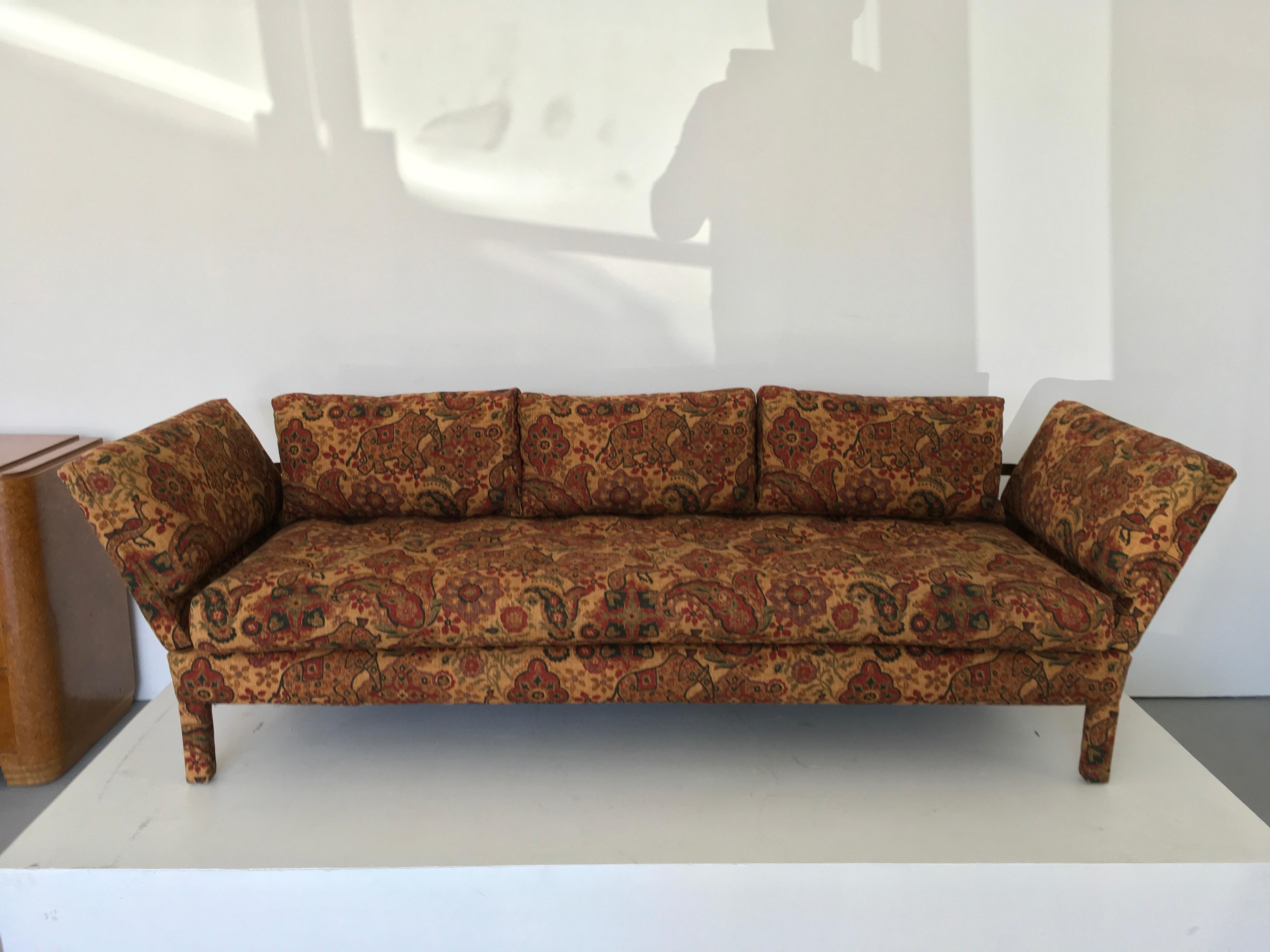 Edward Wormley for Dunbar Drop Arm Sofa For Sale 3