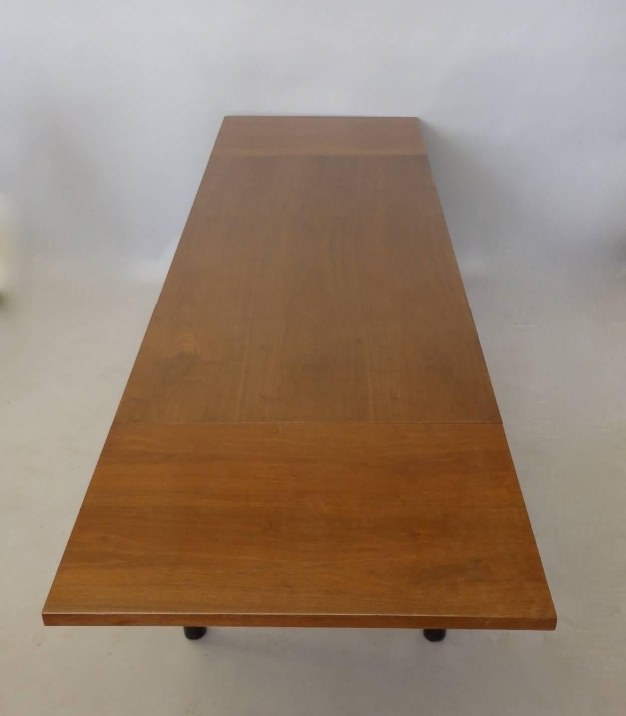 Edward Wormley for Dunbar Drop Leaf Dining Table Desk or Conference Table In Good Condition In Ferndale, MI