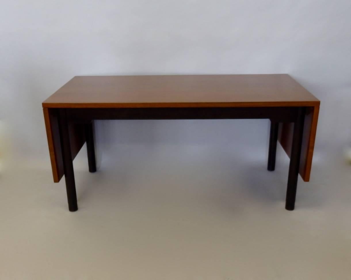 20th Century Edward Wormley for Dunbar Drop Leaf Dining Table Desk or Conference Table