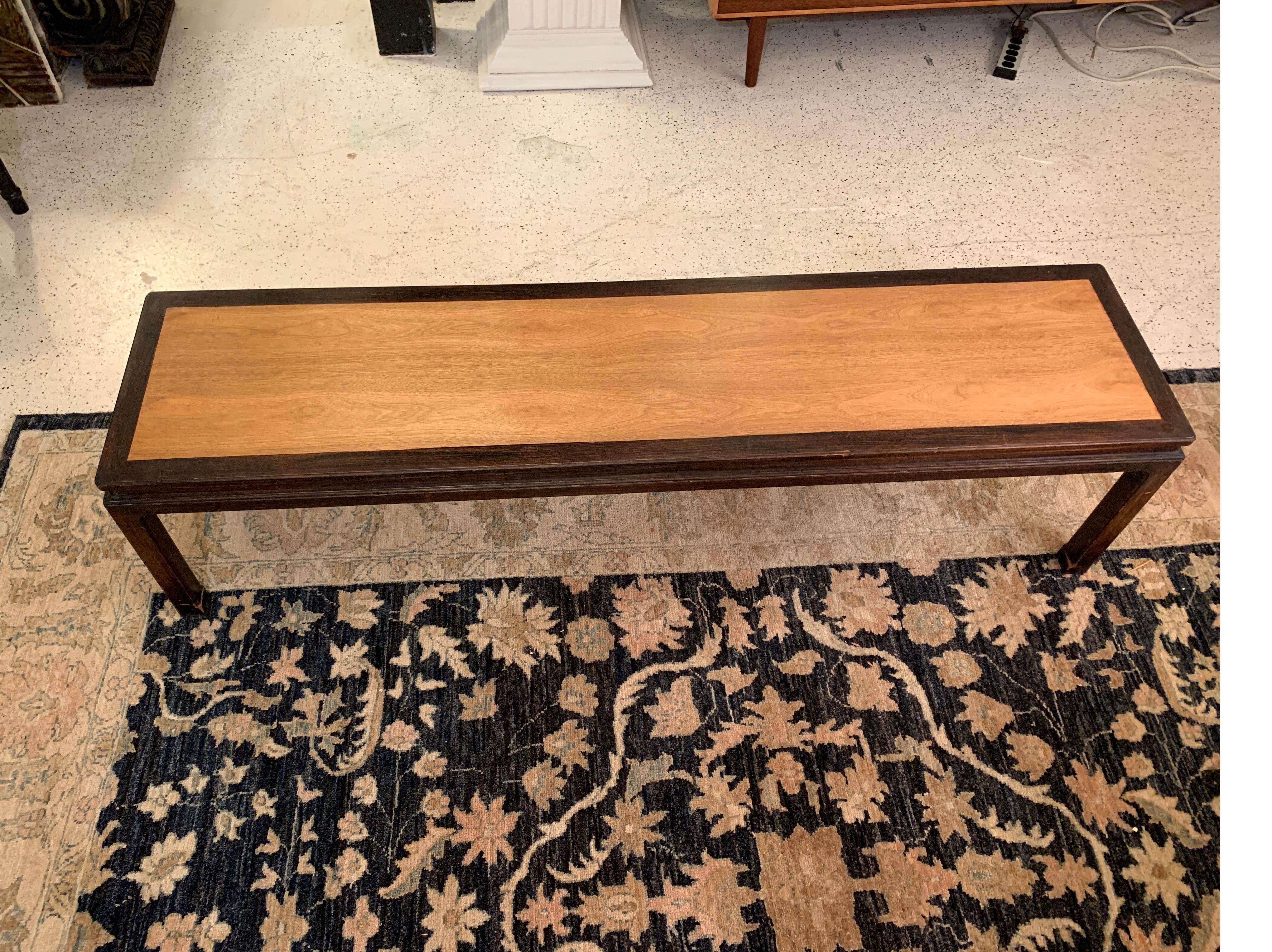 Mid-Century Modern Edward Wormley for Dunbar Early Long Coffee Table or Bench, Early 1950s