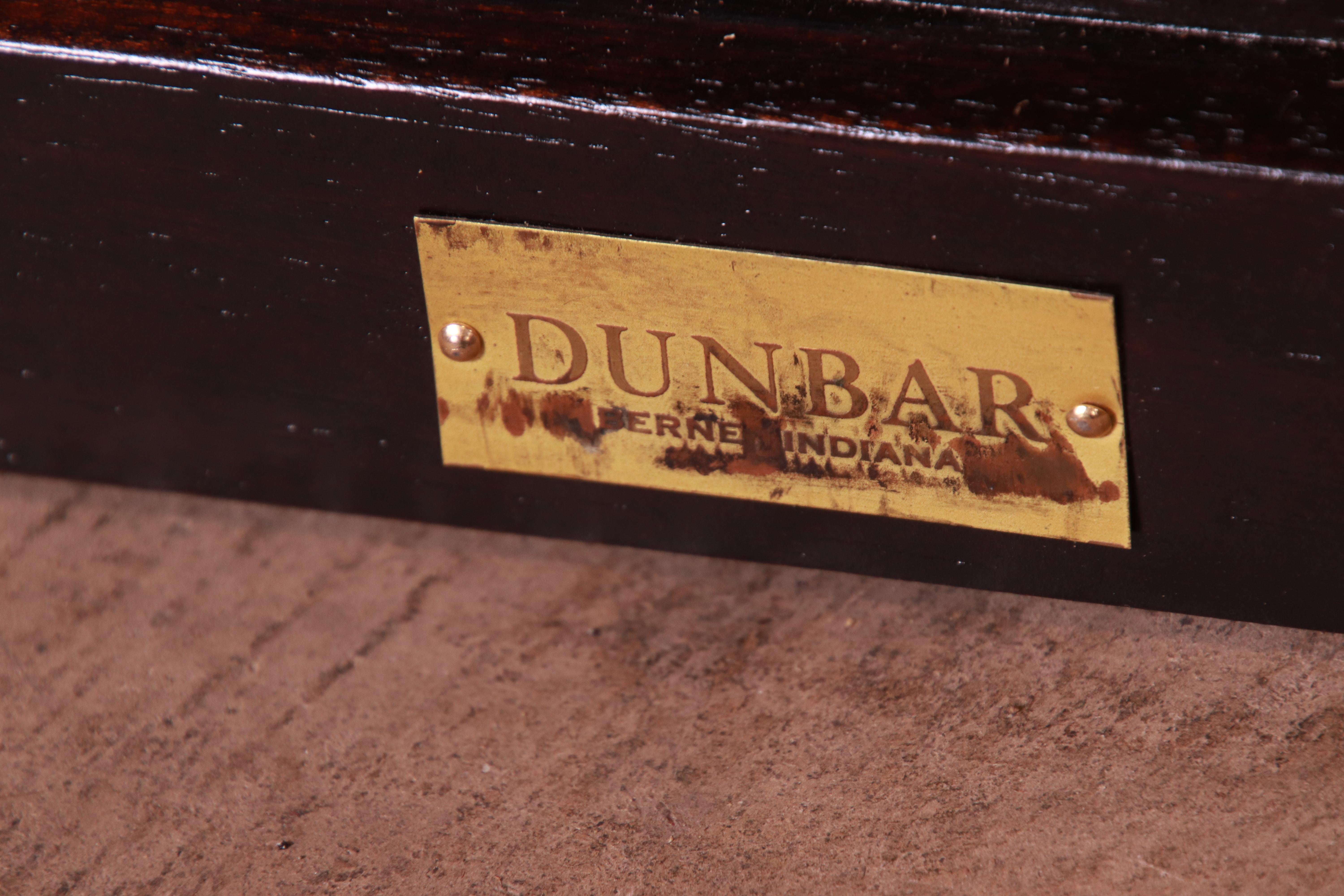 Mahogany Edward Wormley for Dunbar Ebonized King Size Headboard, Newly Refinished For Sale