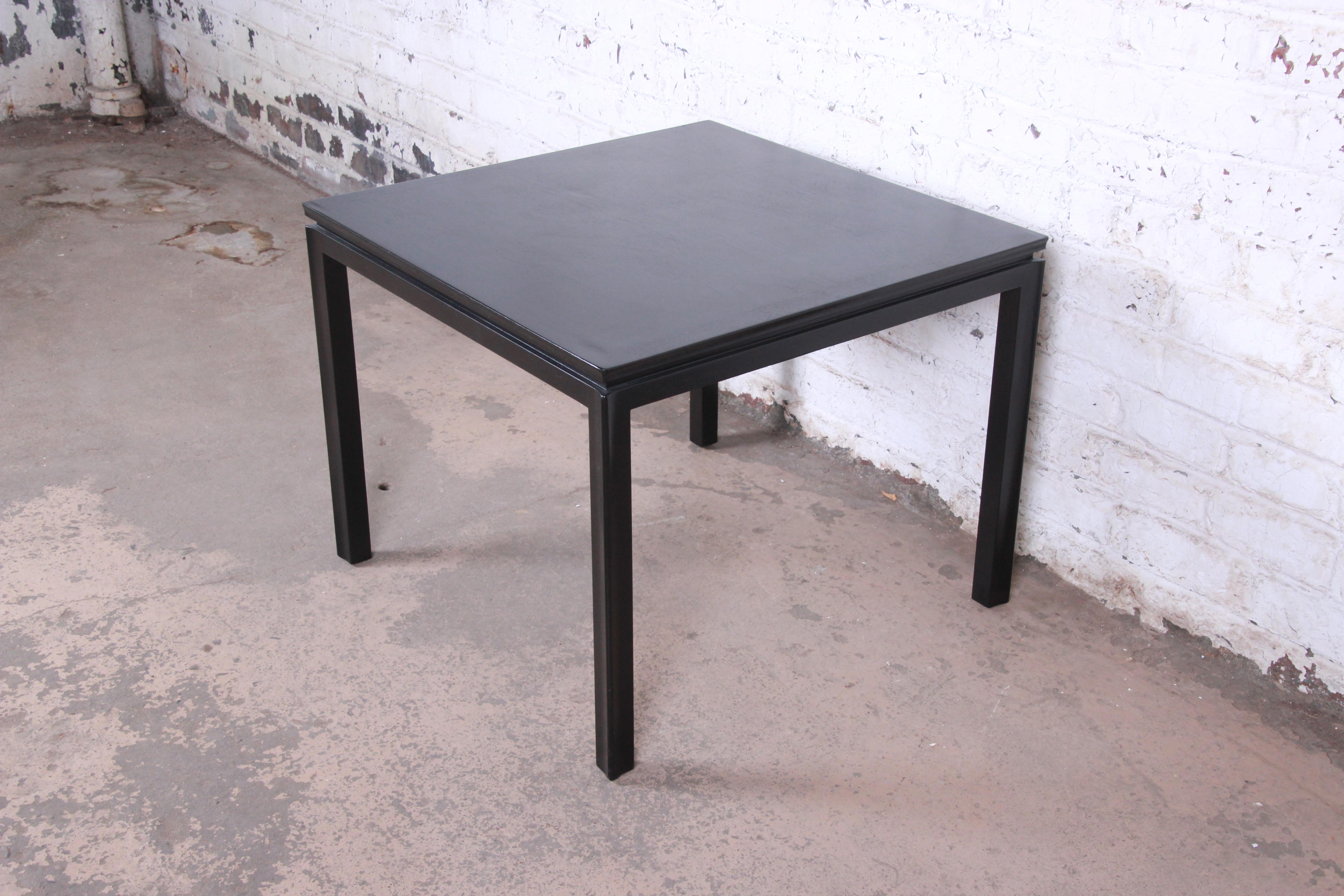Mid-20th Century Edward Wormley for Dunbar Ebonized Mahogany Game Table or Side Table, Refinished