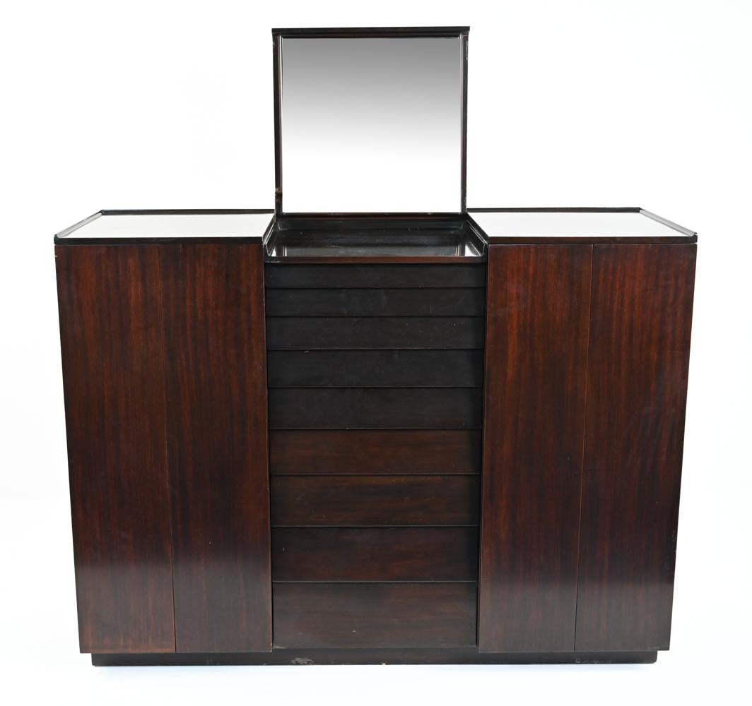 Edward Wormley for Dunbar Ebonized Mahogany Wardrobe Cabinet, c. 1950's For Sale 7