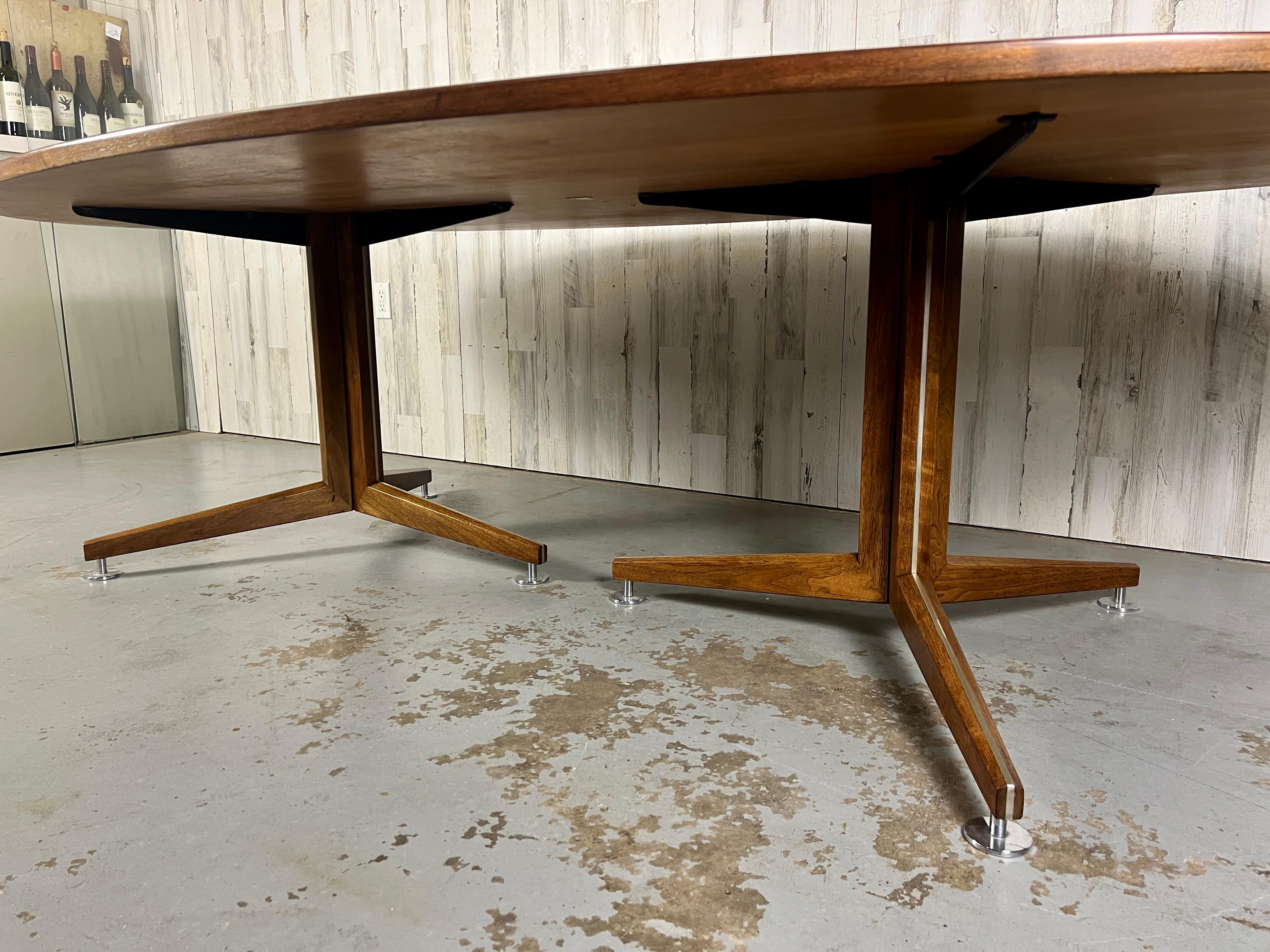 American Edward Wormley for Dunbar Elliptical Conference / Dining Table For Sale