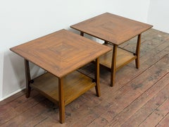 Paire de tables d'appoint Edward Wormley Dunbar, moderne du milieu du siècle dernier