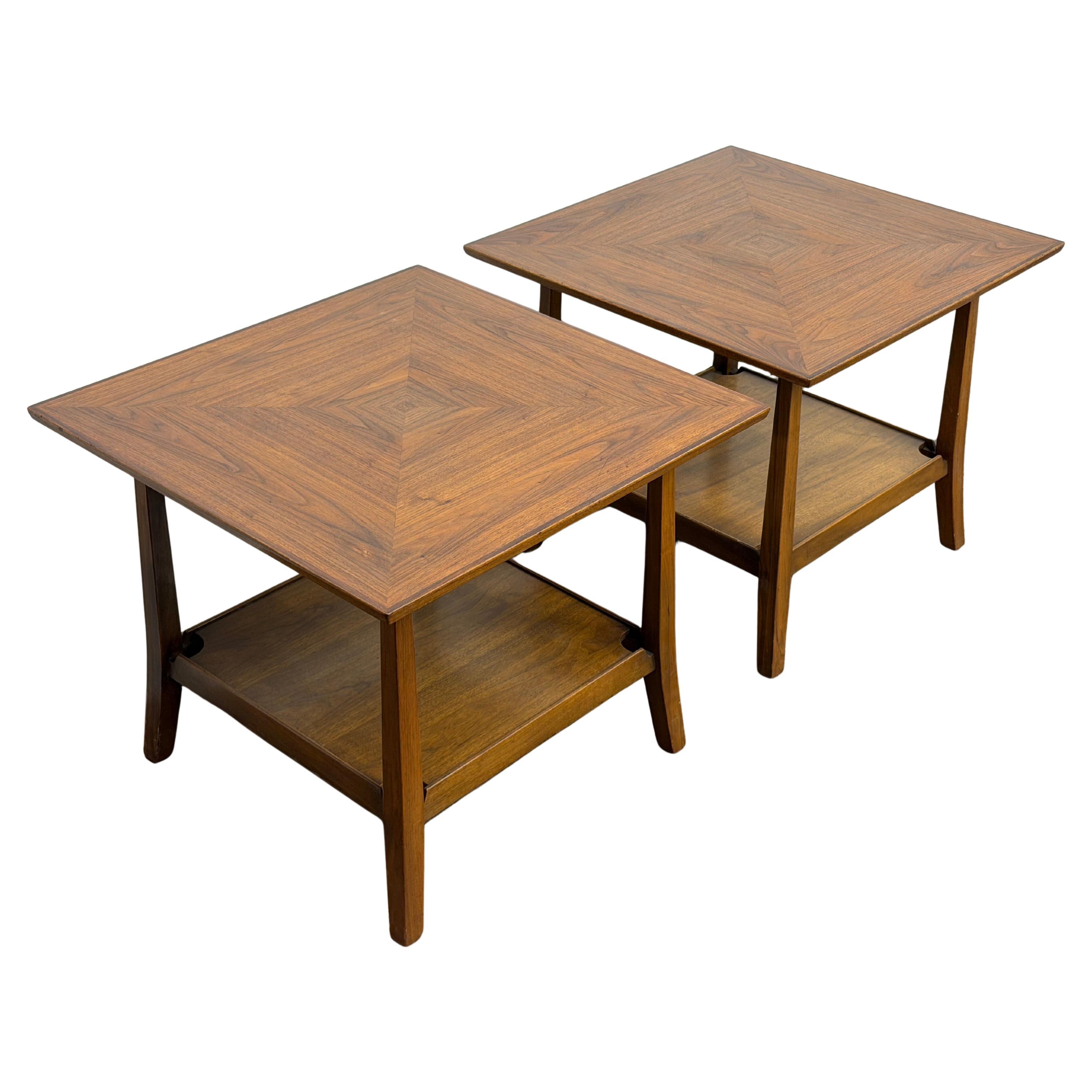 Edward Wormley Dunbar Mid Century Modern End Tables, A Pair