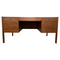 Edward Wormley for Dunbar Executive Desk in Walnut and Rosewood, circa 1950s