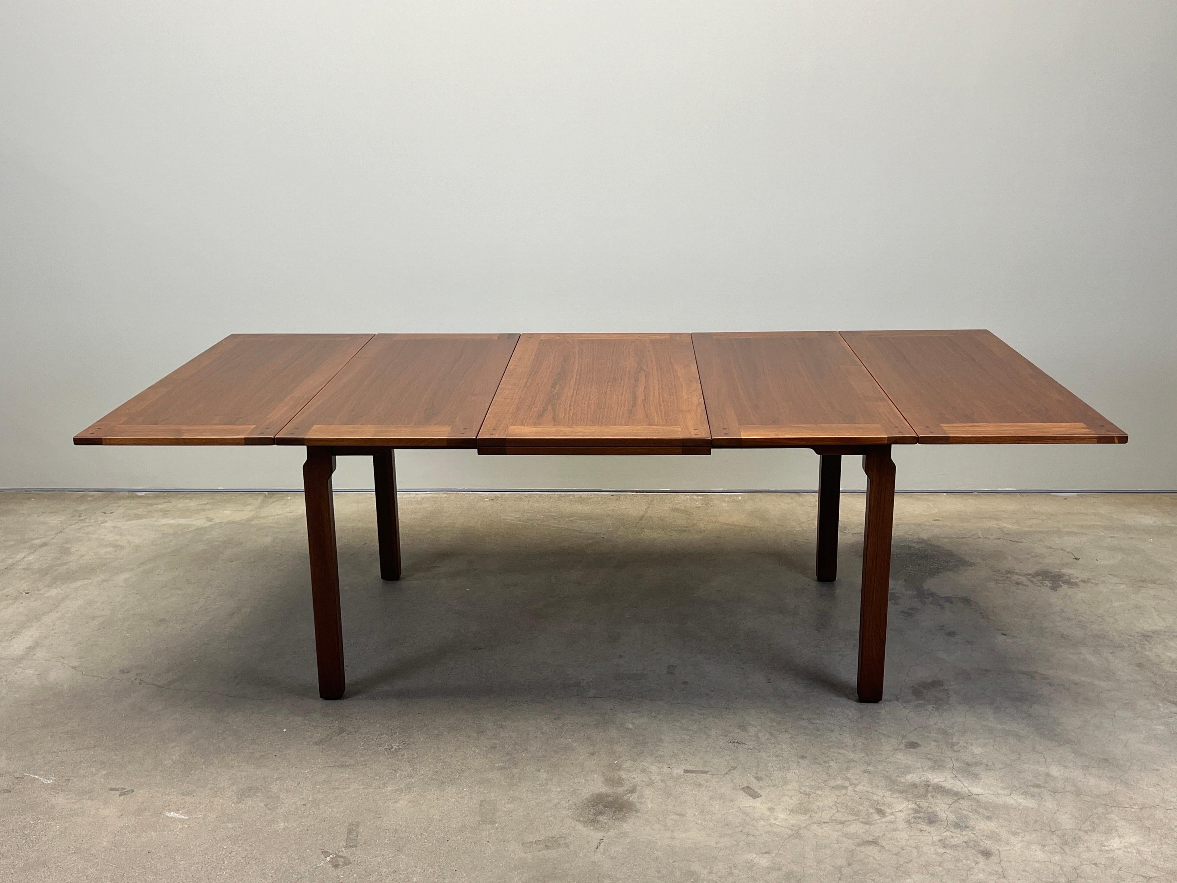 Table de salle à manger verte et verte extensible Edward Wormley pour Dunbar en vente 6