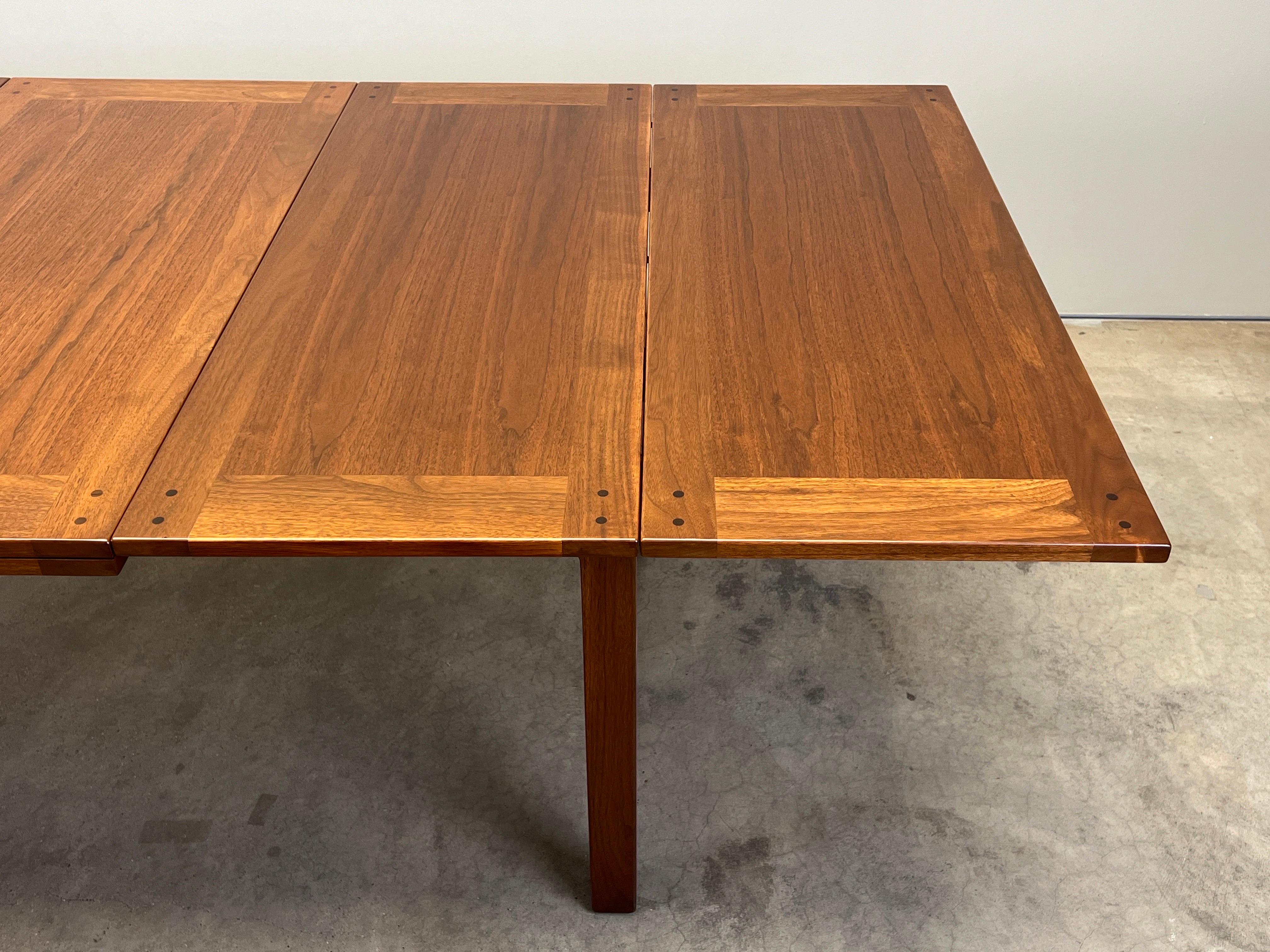 Table de salle à manger verte et verte extensible Edward Wormley pour Dunbar en vente 7
