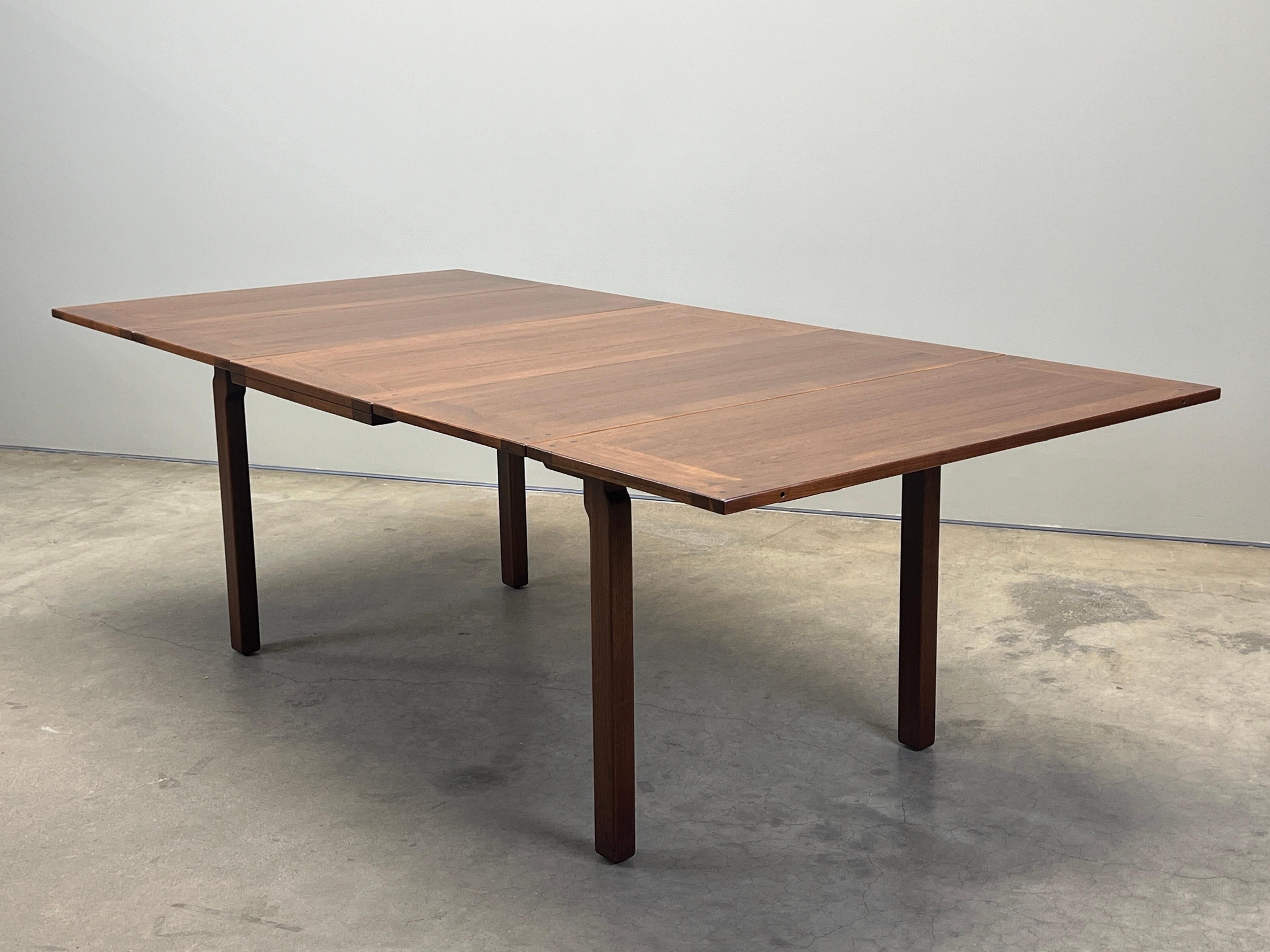 Table de salle à manger verte et verte extensible Edward Wormley pour Dunbar en vente 11