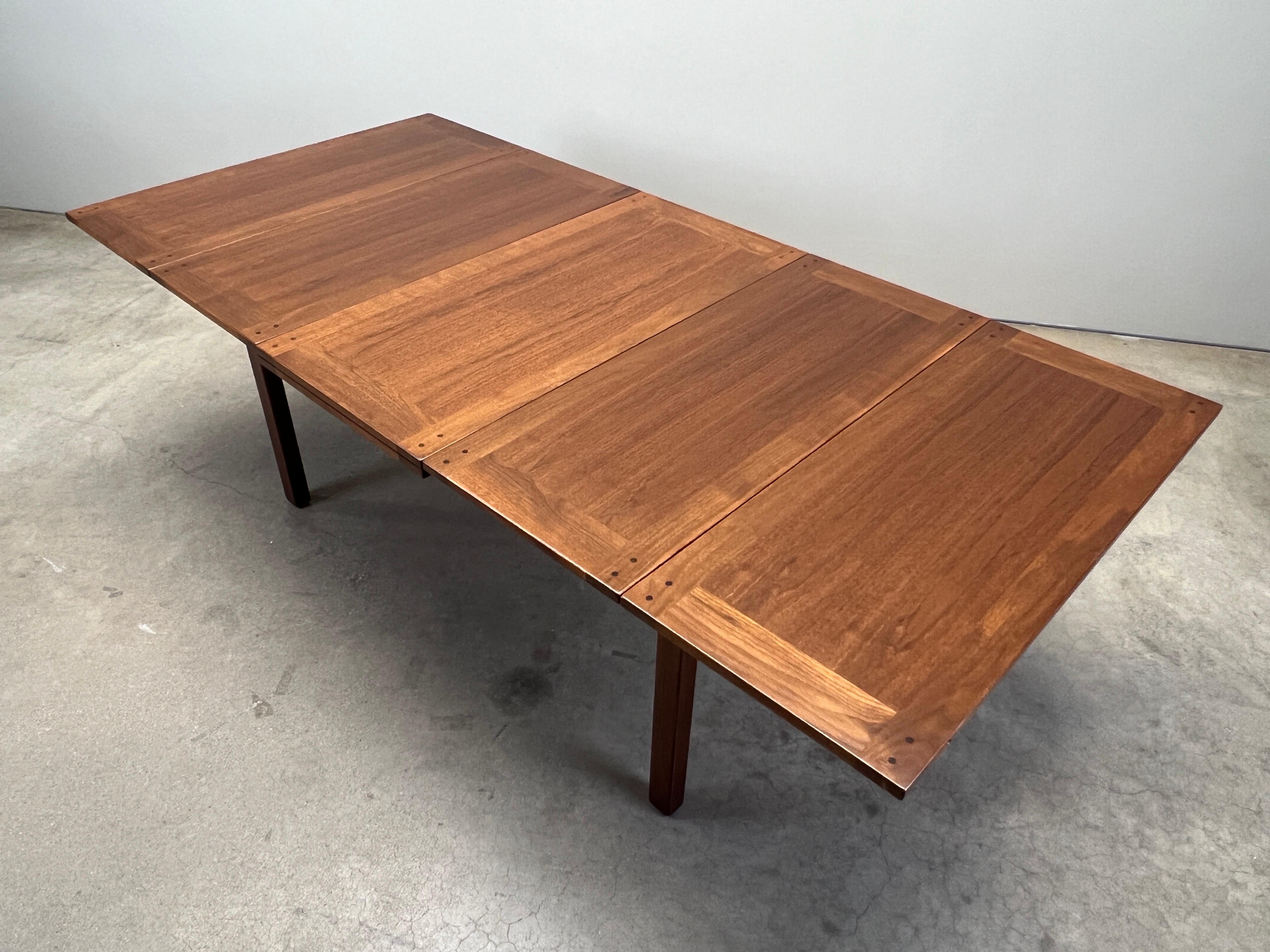 Table de salle à manger verte et verte extensible Edward Wormley pour Dunbar en vente 12