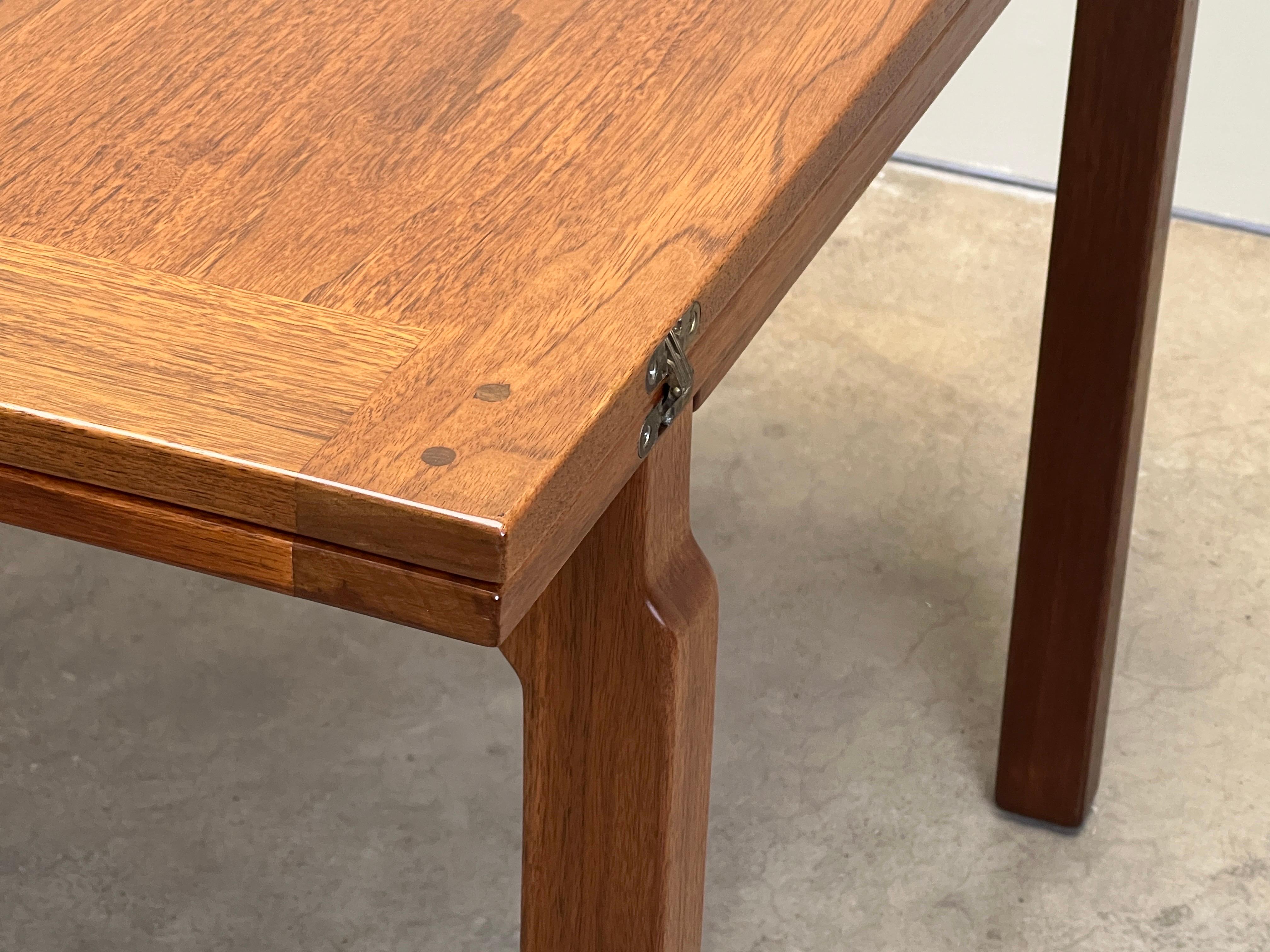 Table de salle à manger verte et verte extensible Edward Wormley pour Dunbar en vente 1