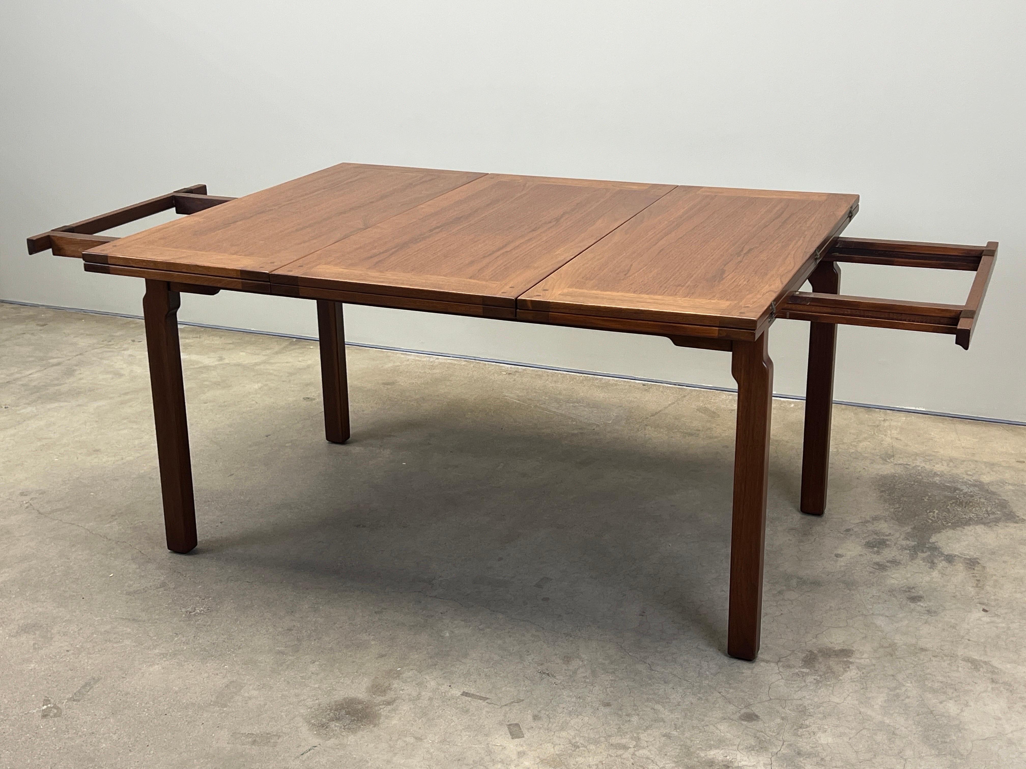 Table de salle à manger verte et verte extensible Edward Wormley pour Dunbar en vente 2