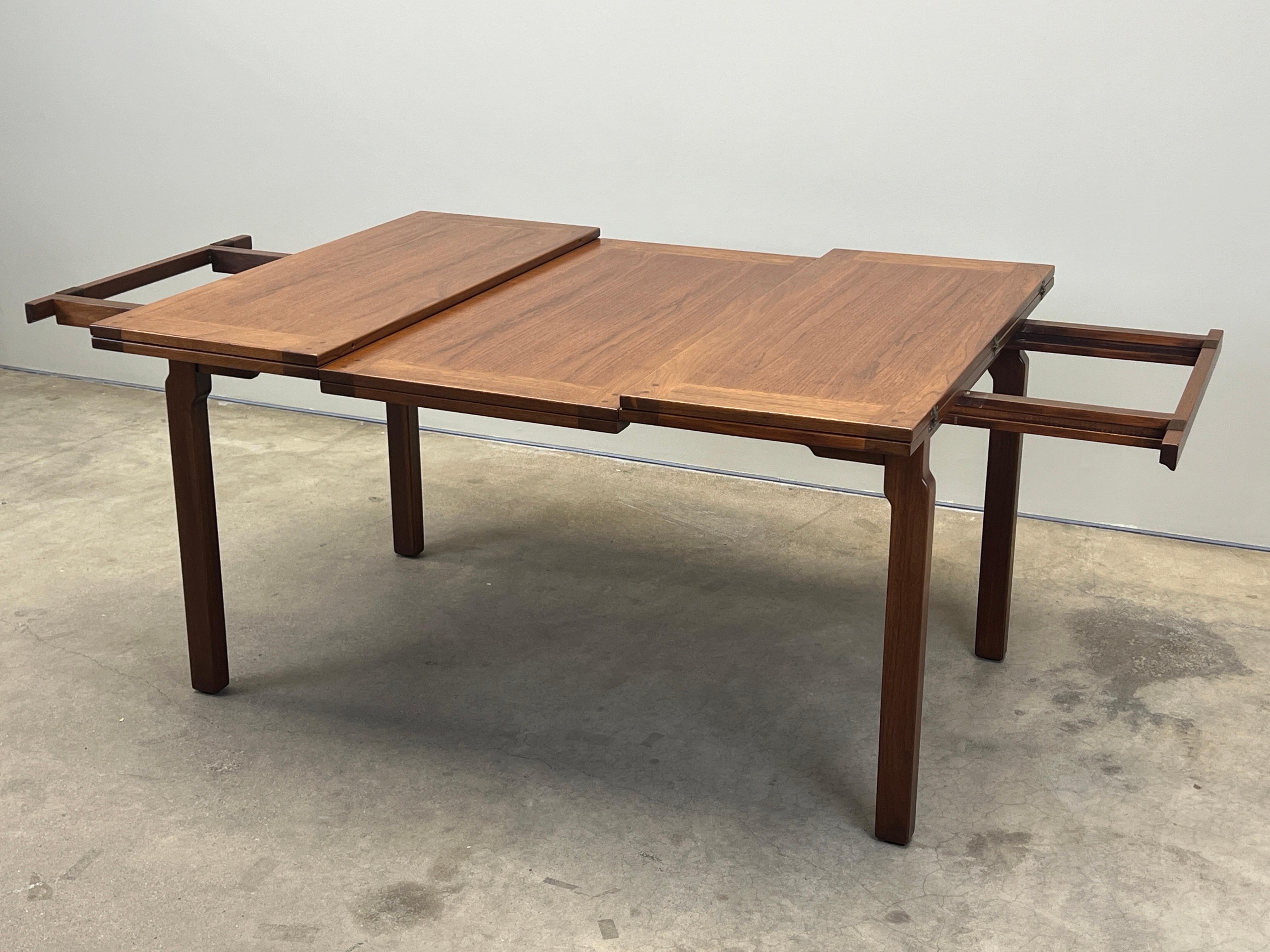 Table de salle à manger verte et verte extensible Edward Wormley pour Dunbar en vente 3