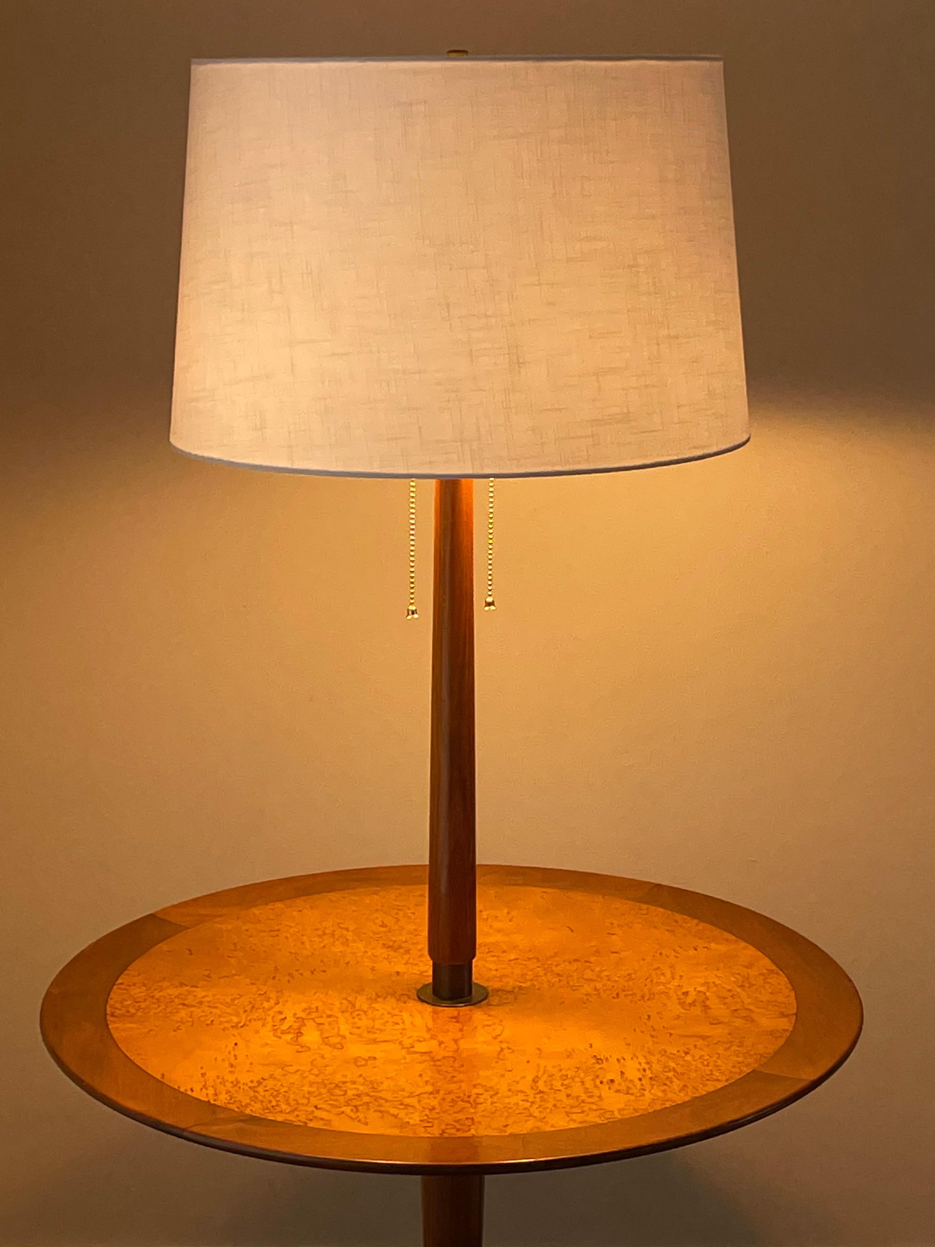 Floor lamp designed by Edward Wormley for Dunbar. Features a 