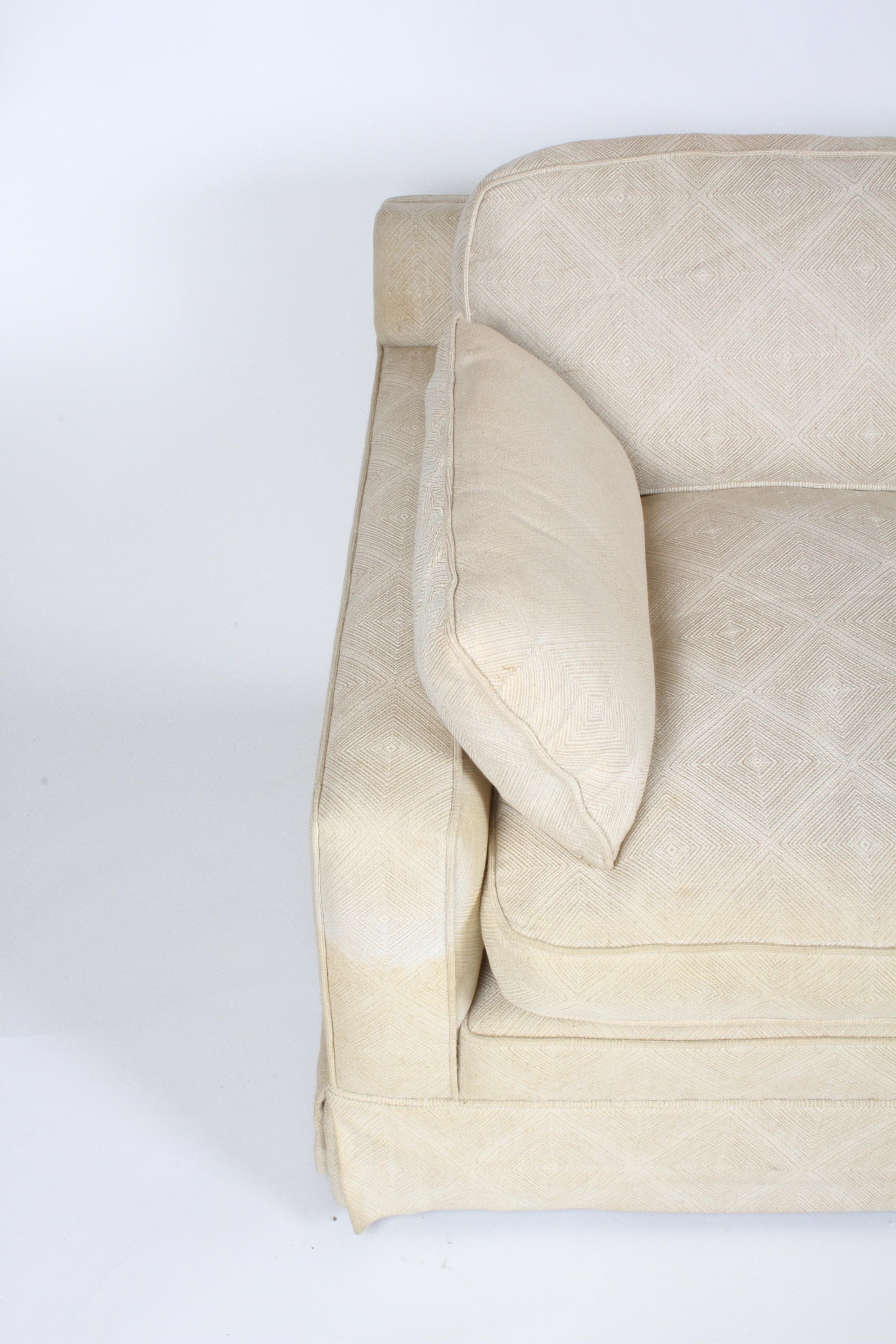 Mid-Century Modern Edward Wormley for Dunbar Formal Tuxedo Down Filled Sofa